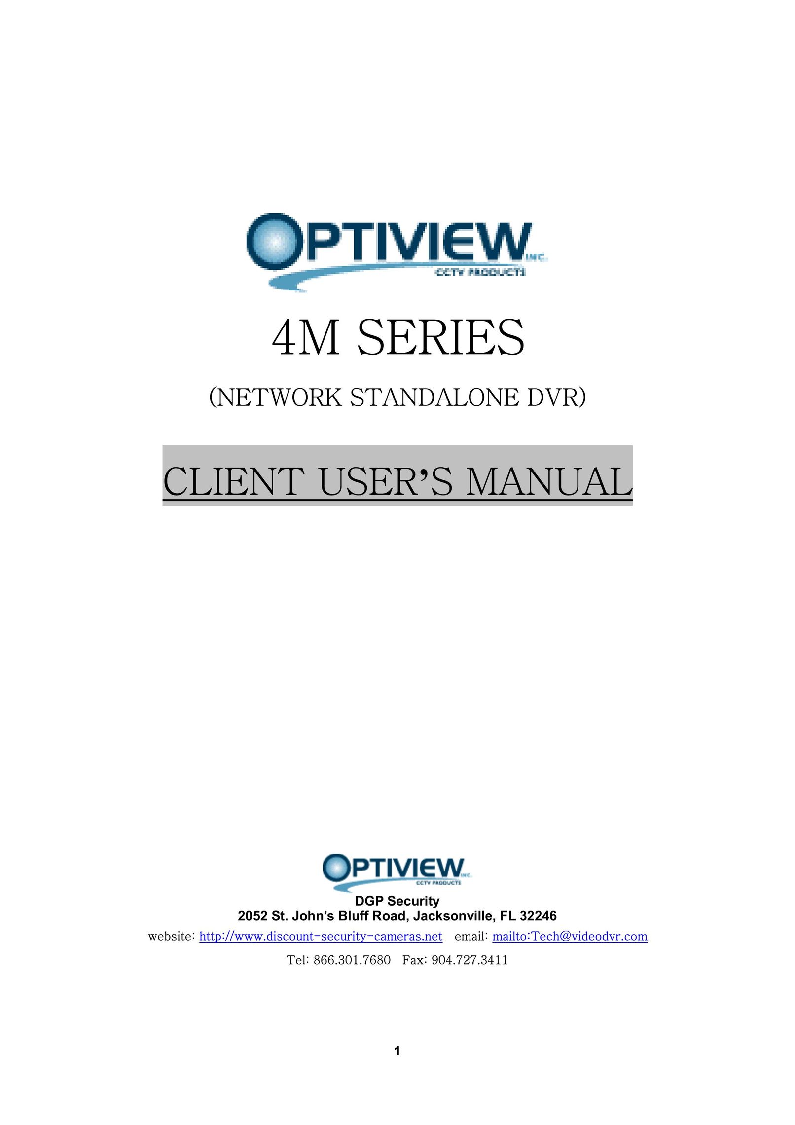 Optiview 4M DVR User Manual