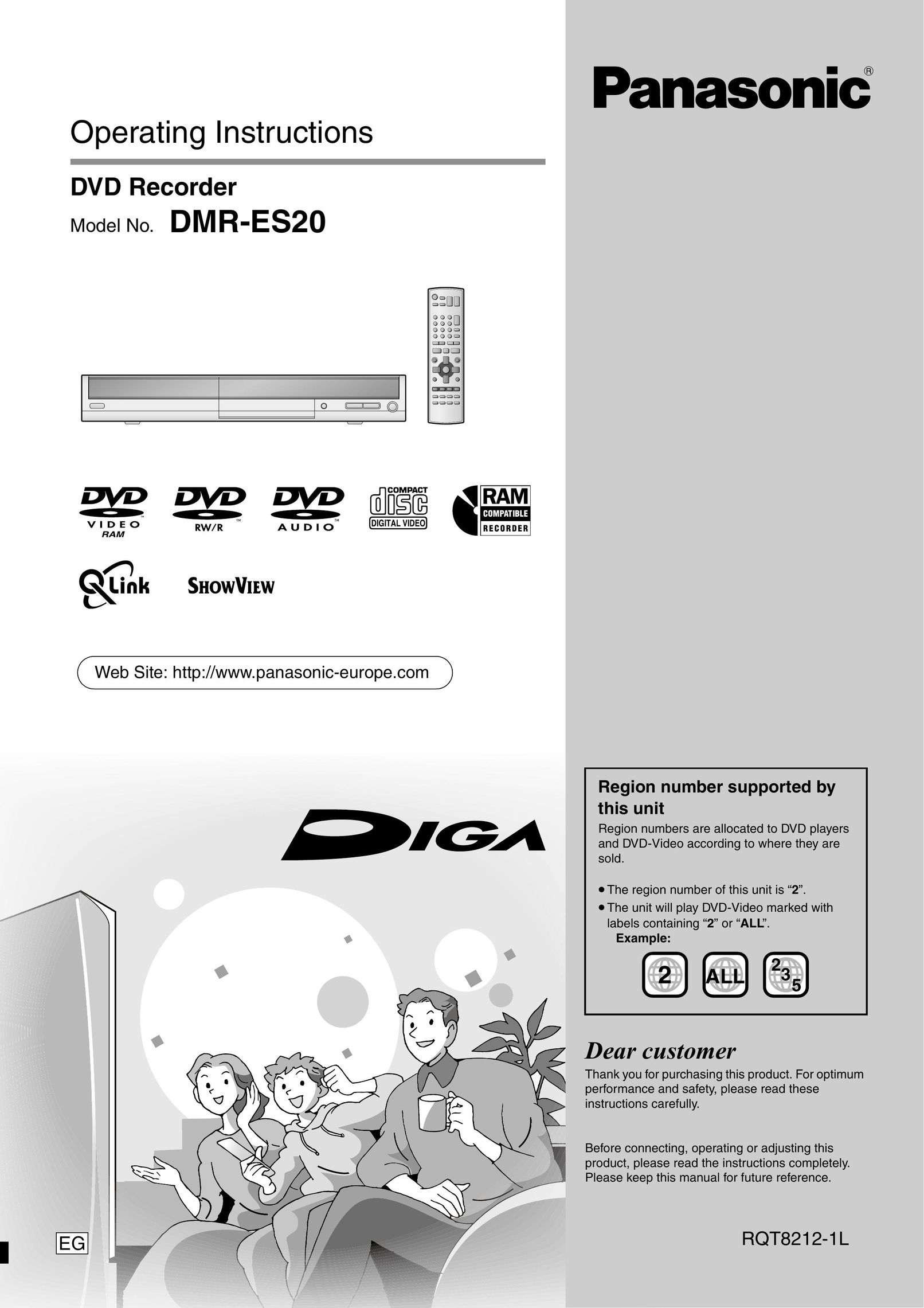 Panasonic DMR-ES20 DVR User Manual