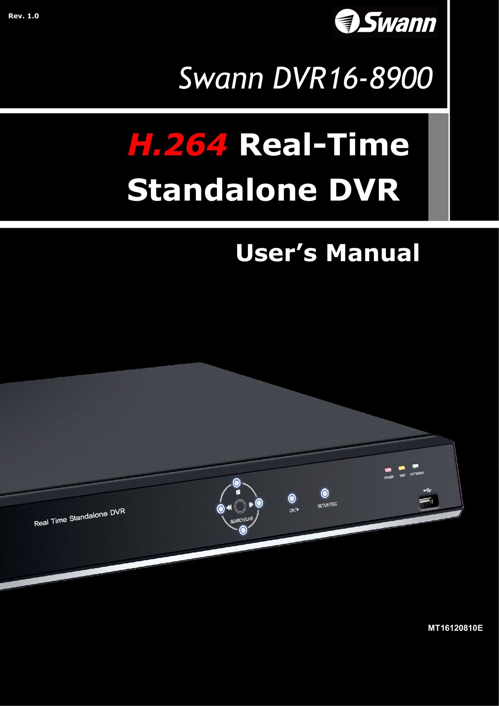 Samsung 16-8900 DVR User Manual