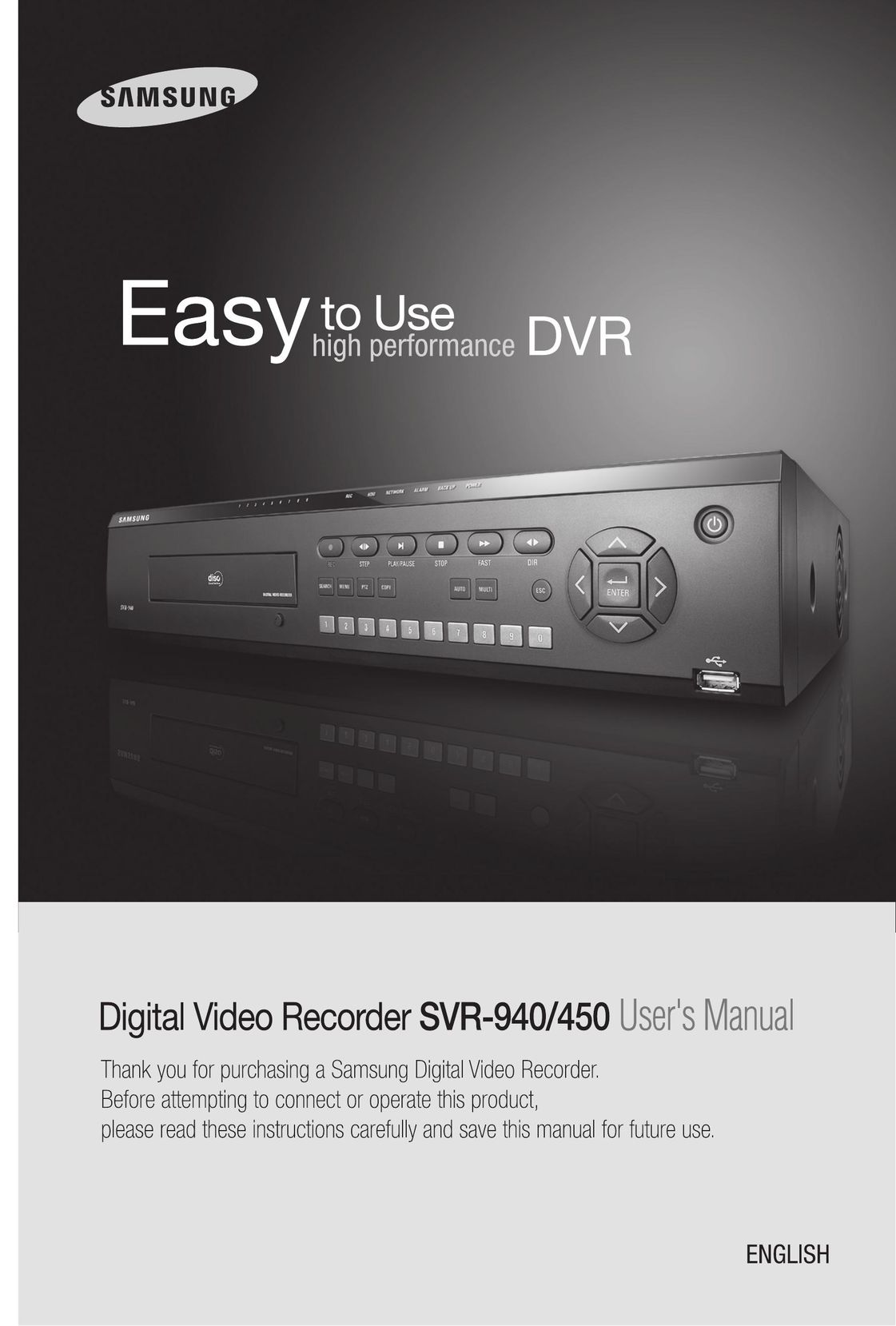 Samsung 450 DVR User Manual