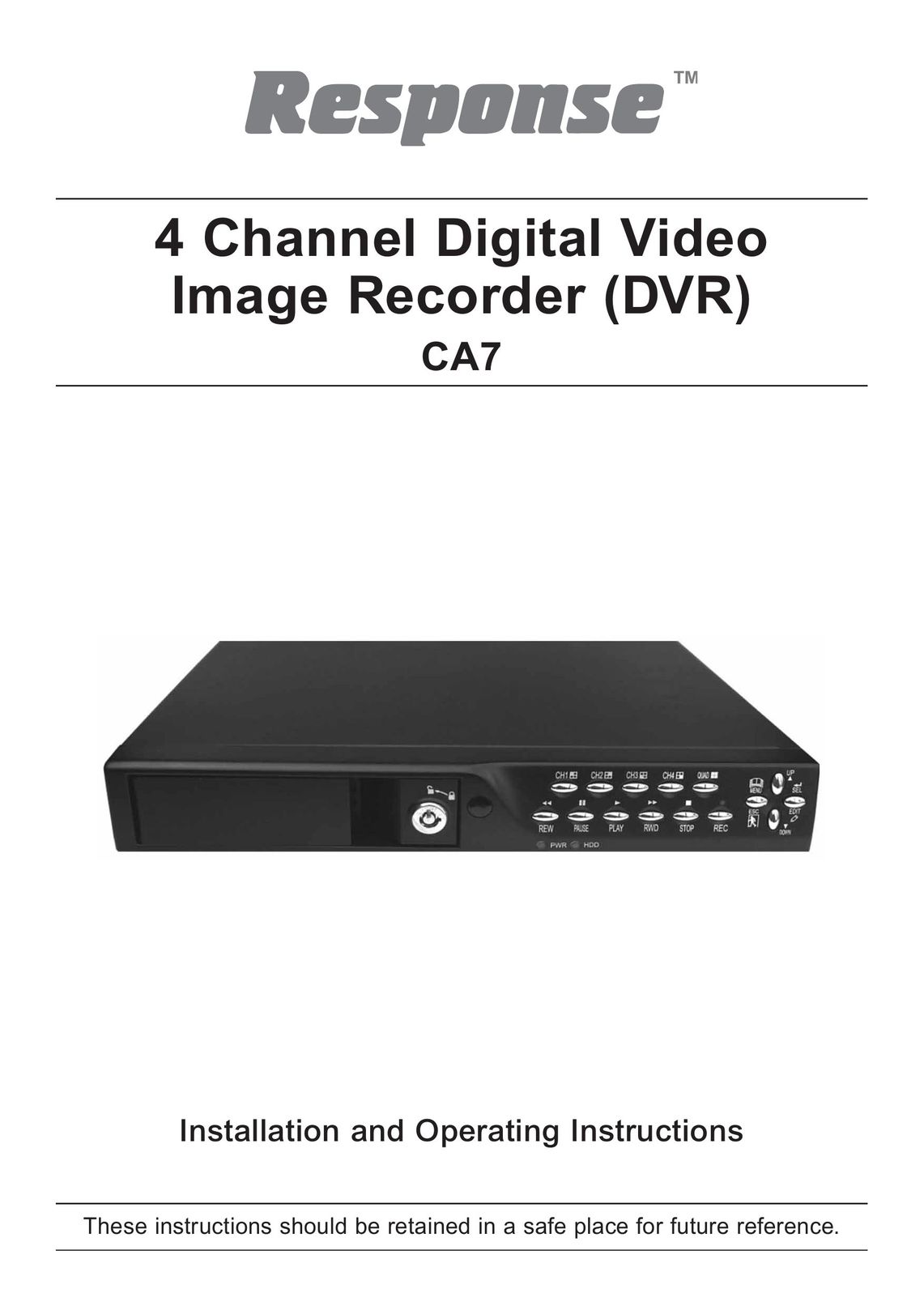 Samsung CA7 DVR User Manual