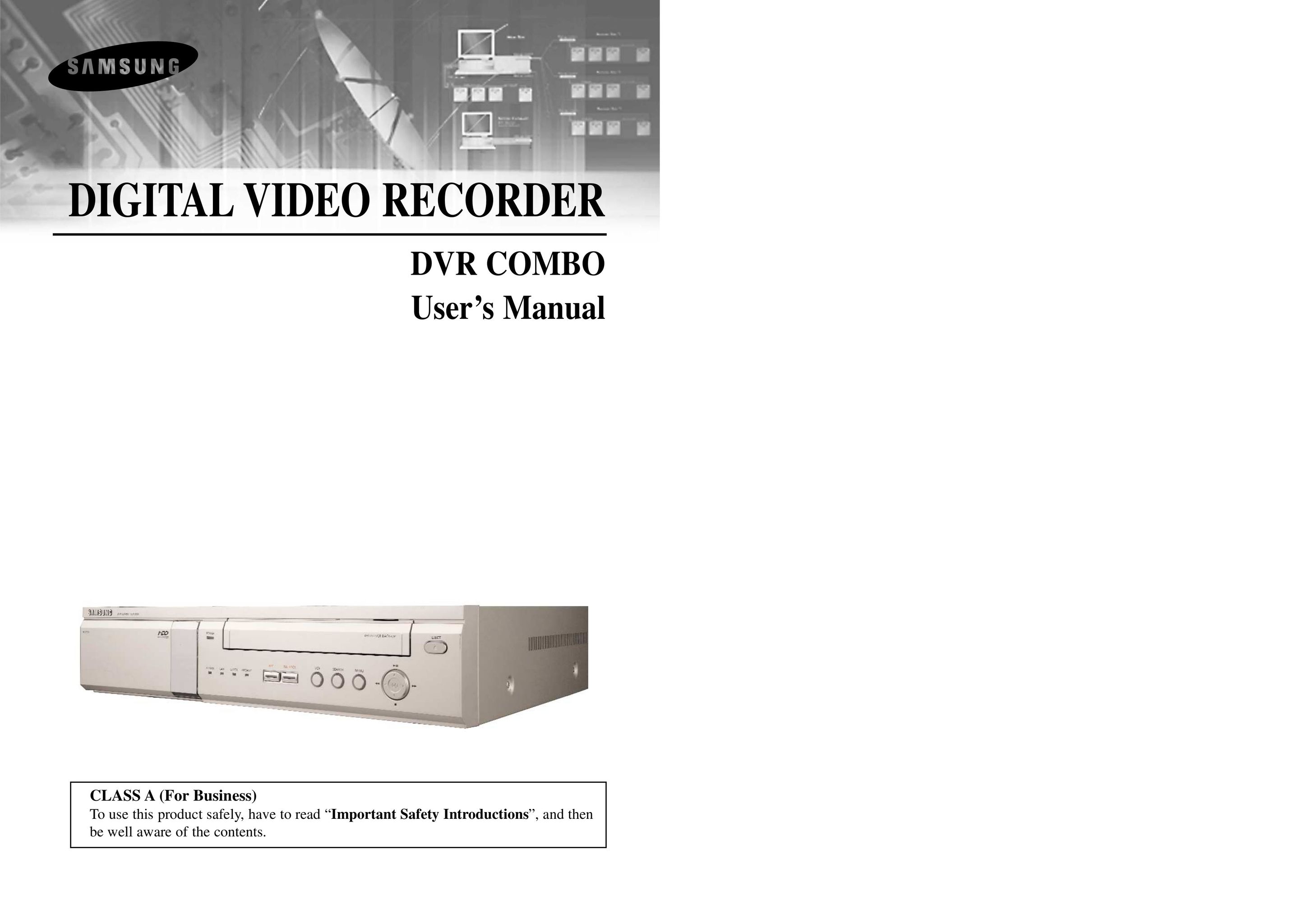 Samsung SCR-3000P DVR User Manual