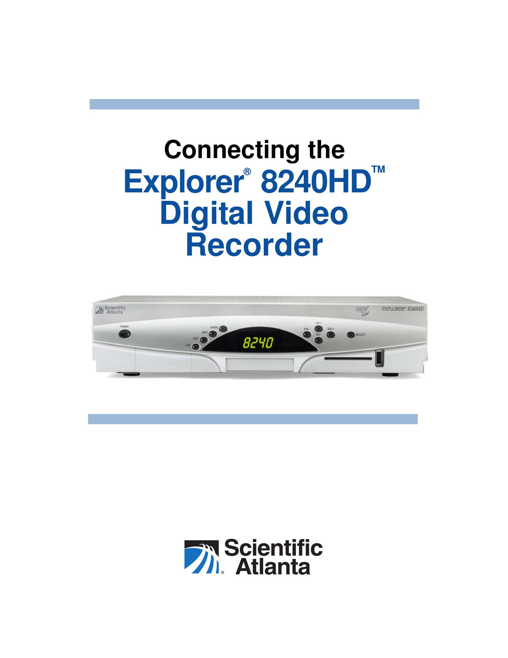 Scientific Atlanta 8240HD DVR User Manual