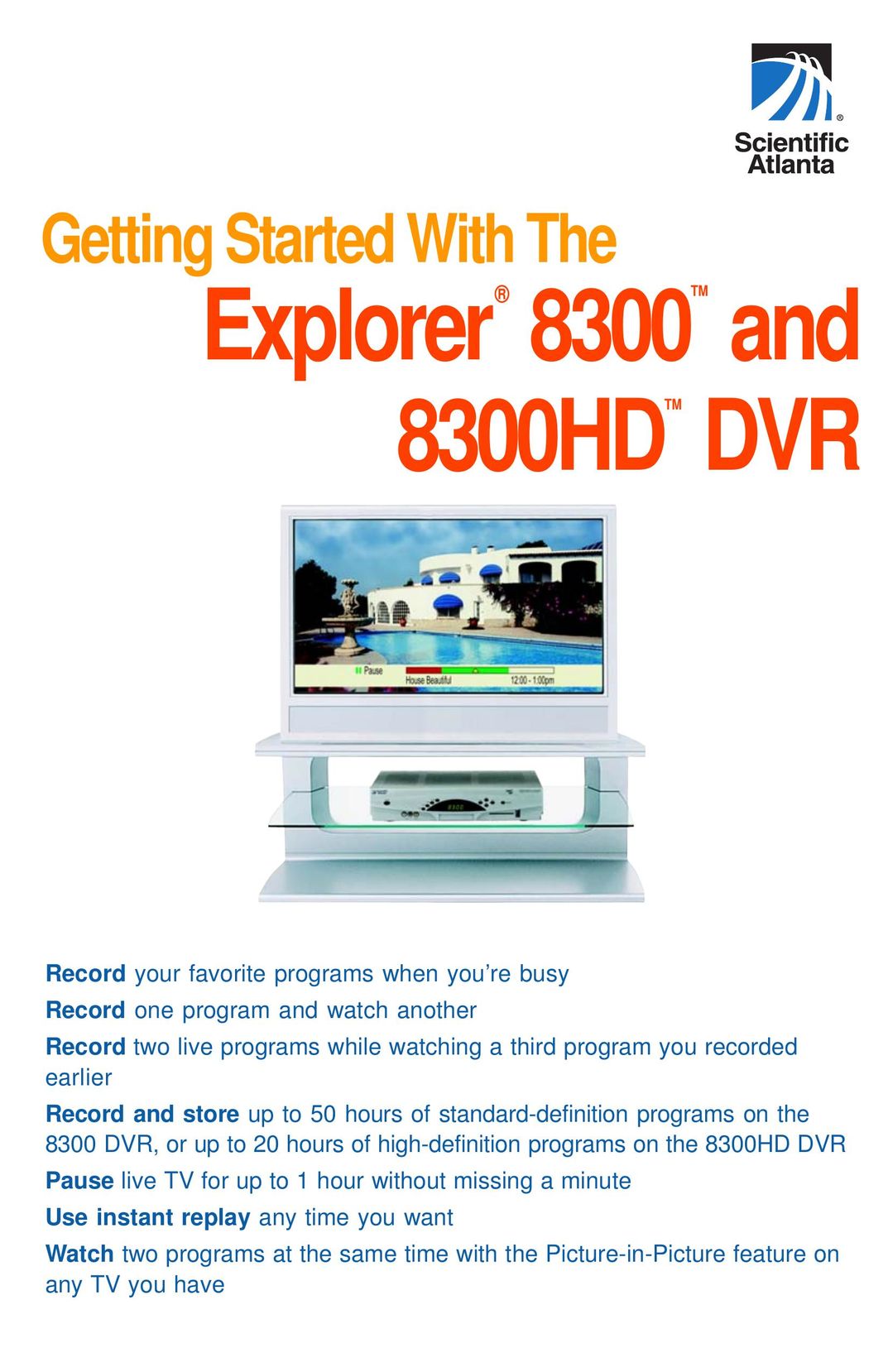 Scientific Atlanta 8300 DVR User Manual