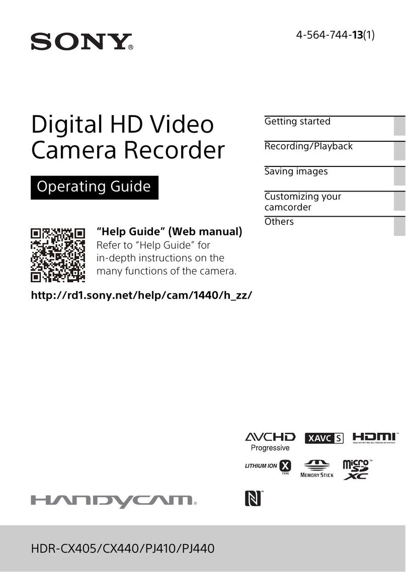 Sony HDR-CX405/CX440/PJ410/PJ440 DVR User Manual