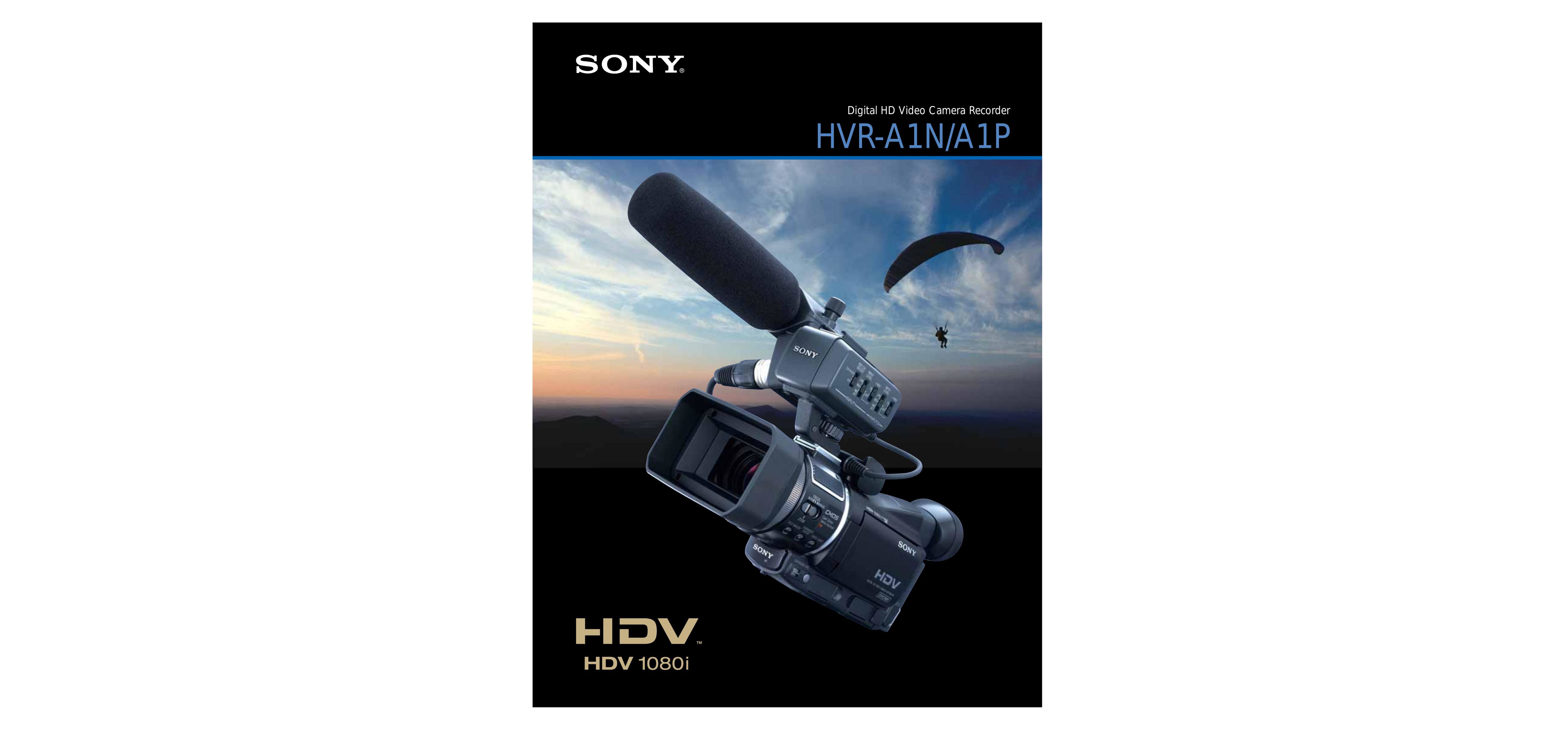 Sony HVR-A1P DVR User Manual