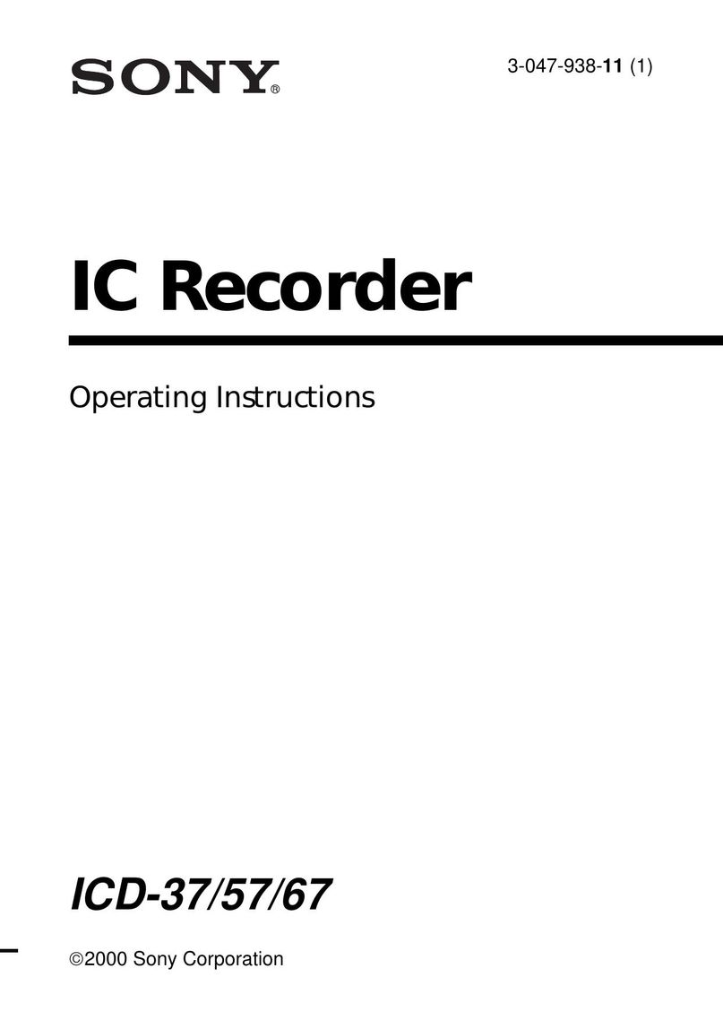Sony ICD-57 DVR User Manual