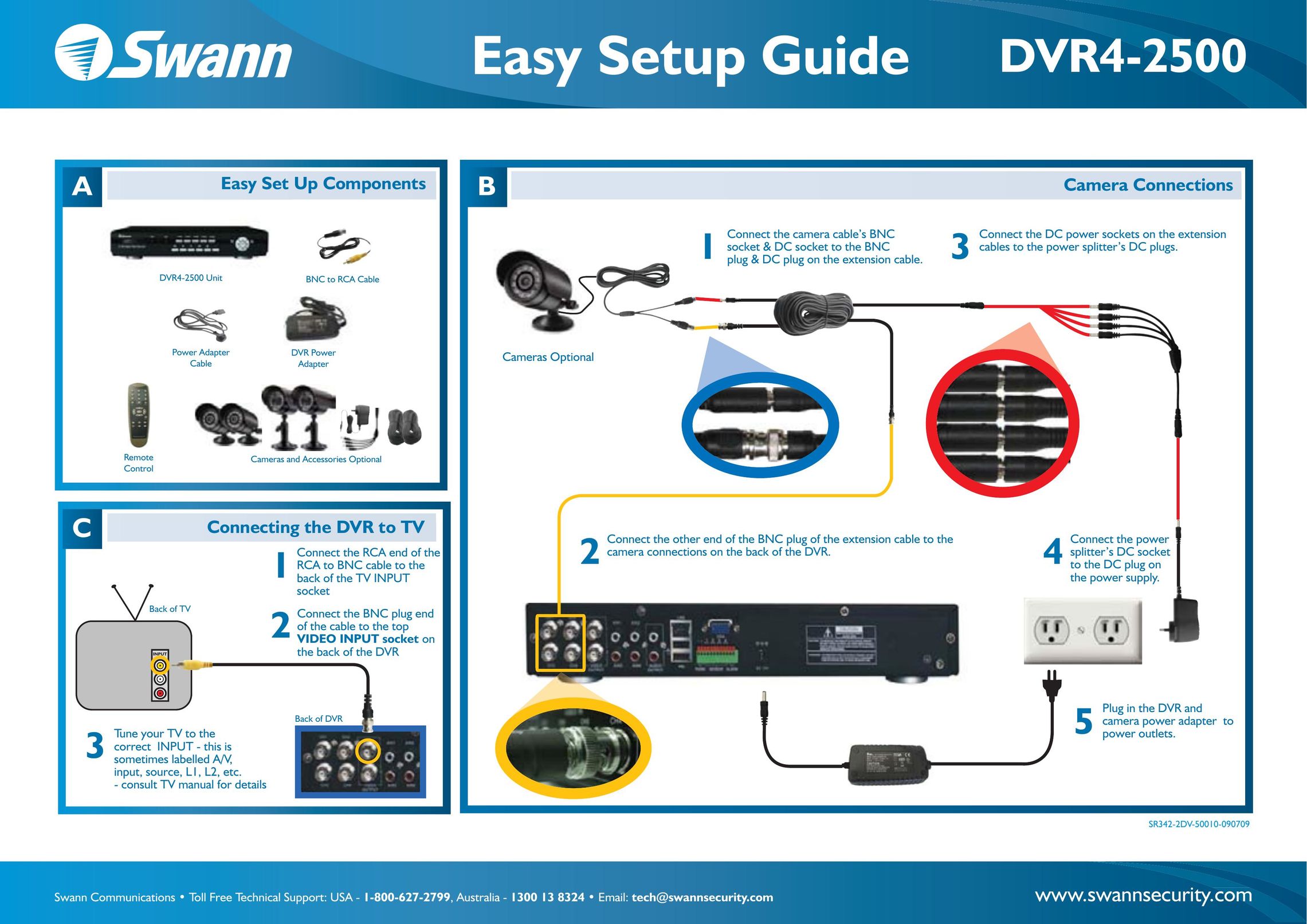 Swann DVR4-2500 DVR User Manual