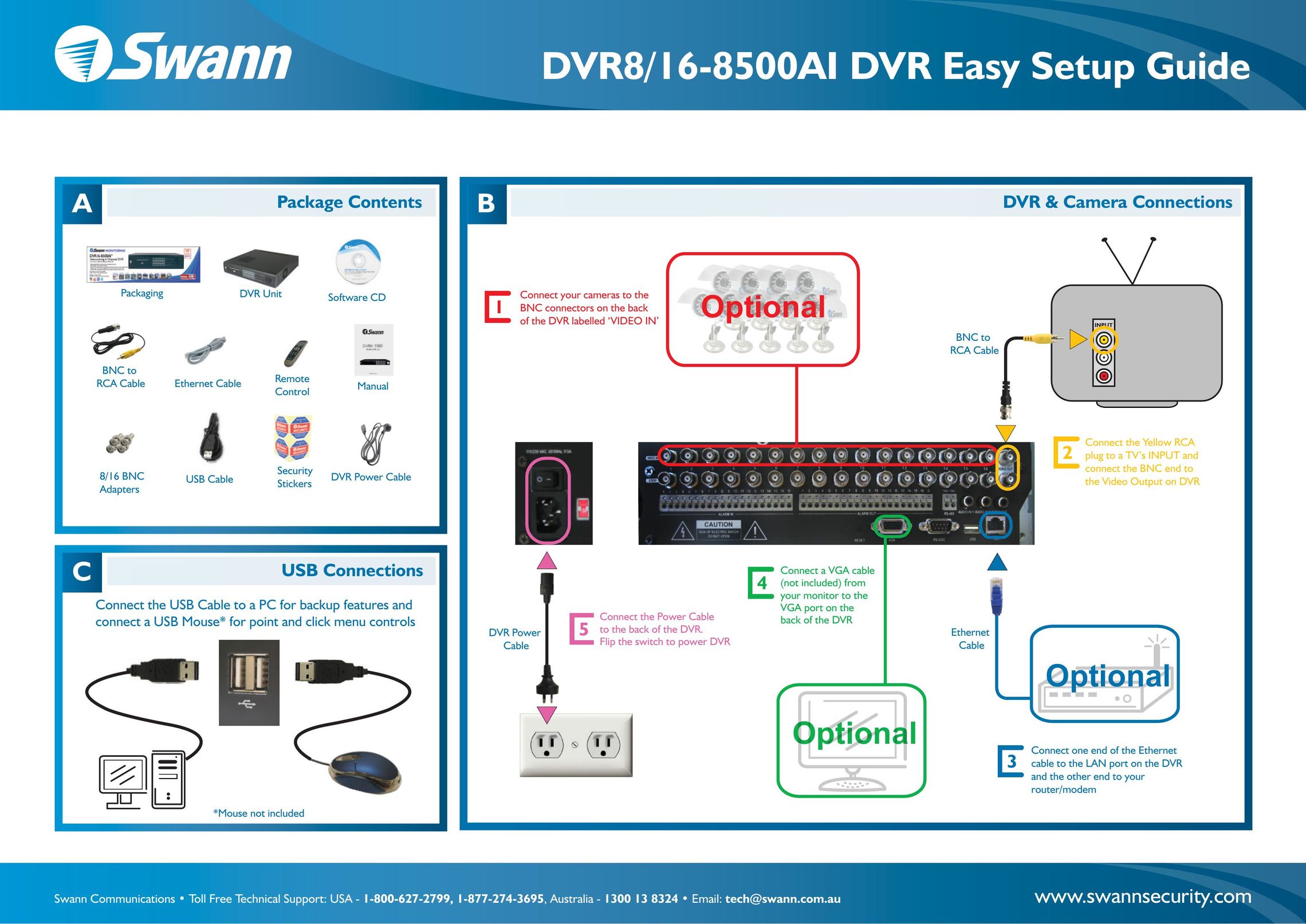 Swann DVR8/16-8500AI DVR User Manual