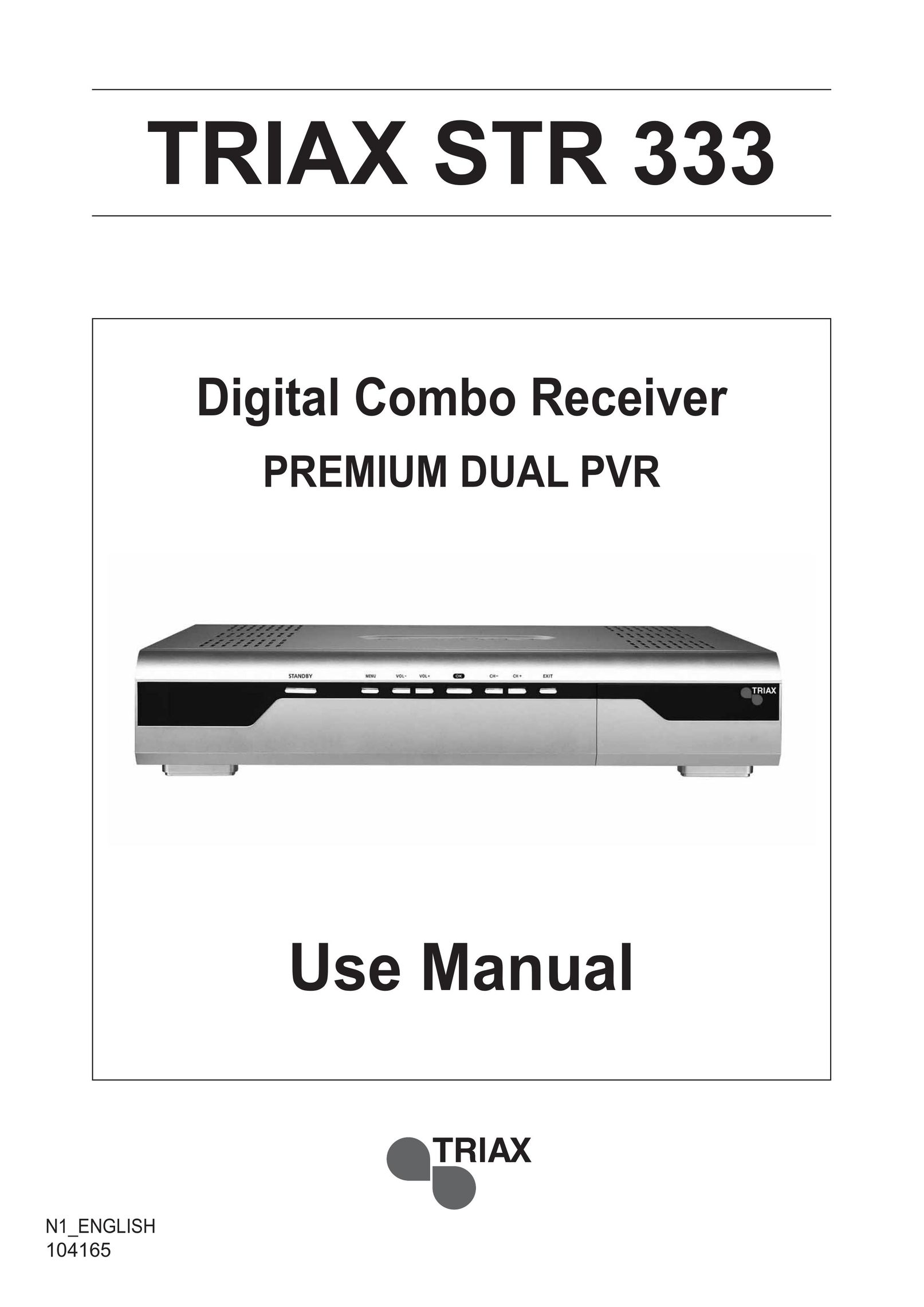 Triax STR 333 DVR User Manual