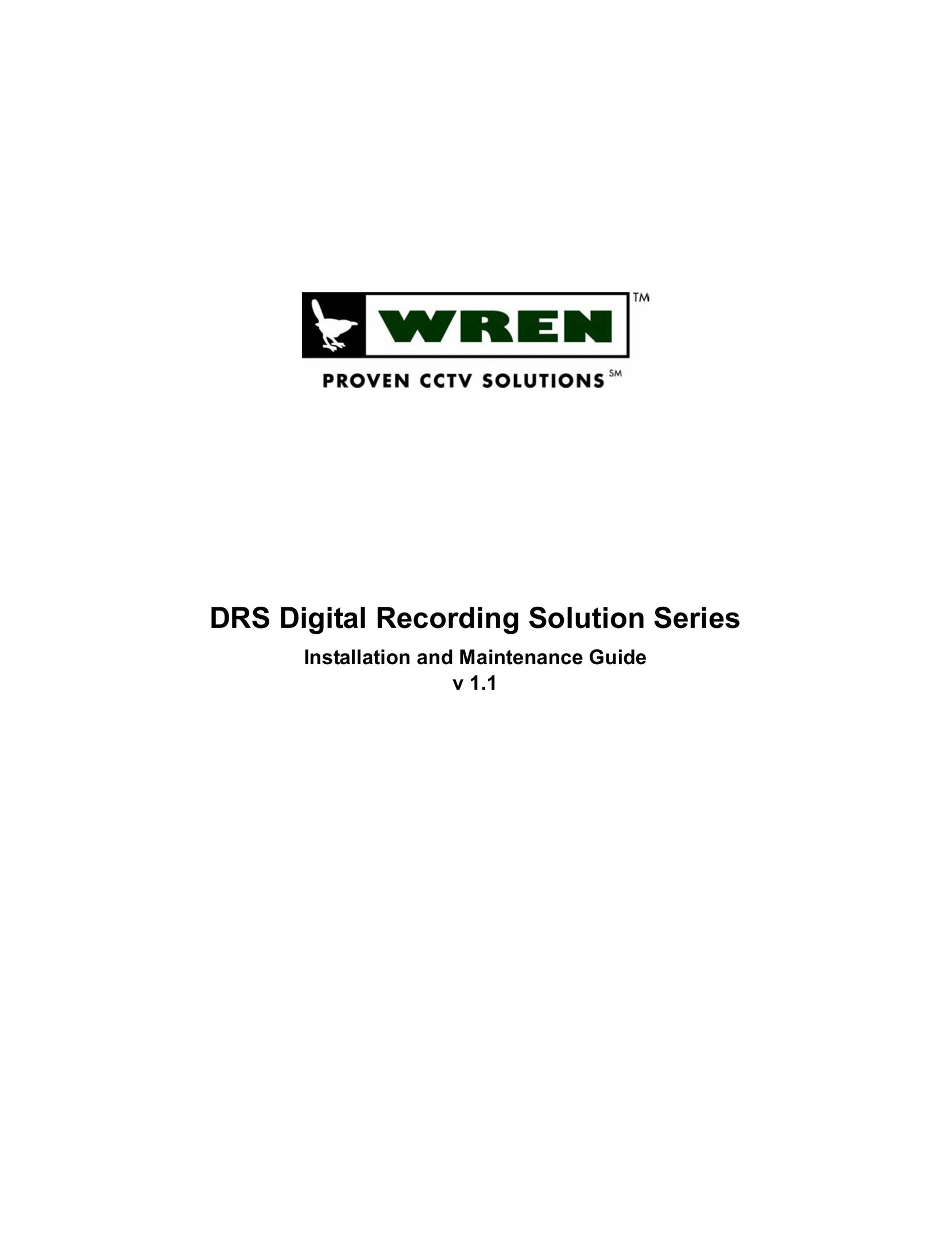 Wren Associates DRS5004 DVR User Manual