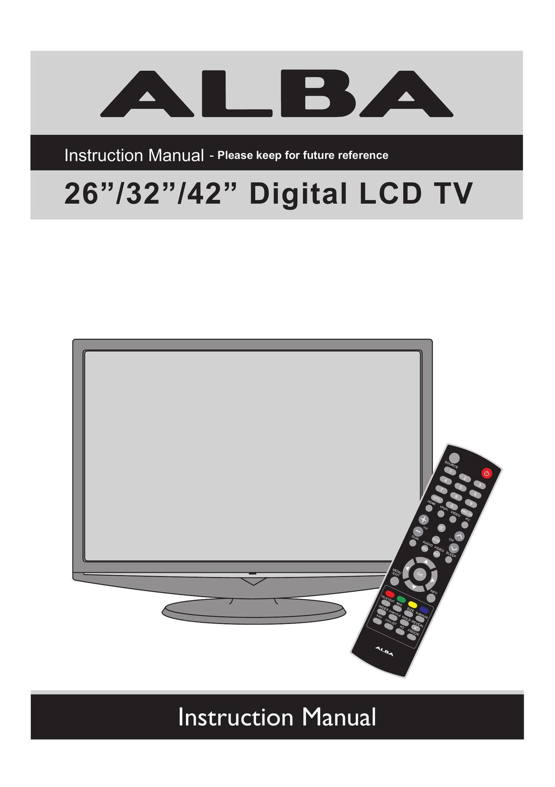 Alba L26M1 Flat Panel Television User Manual