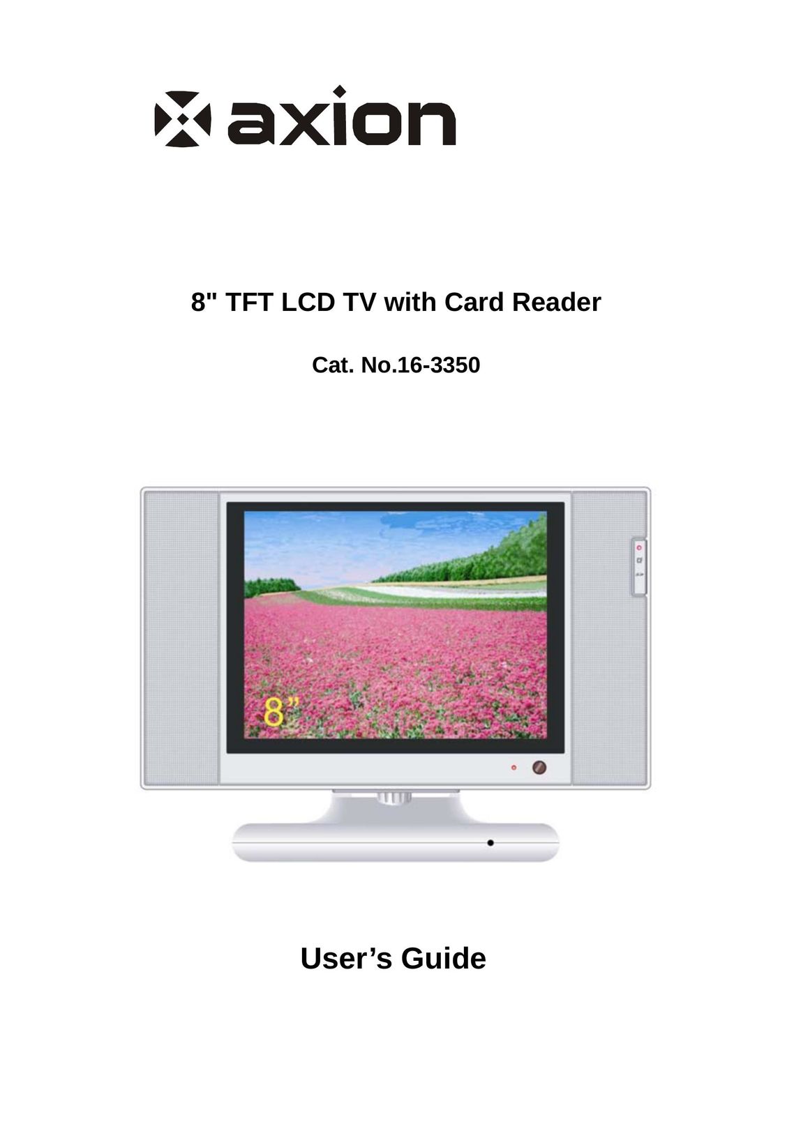 Axion 16-3350 Flat Panel Television User Manual