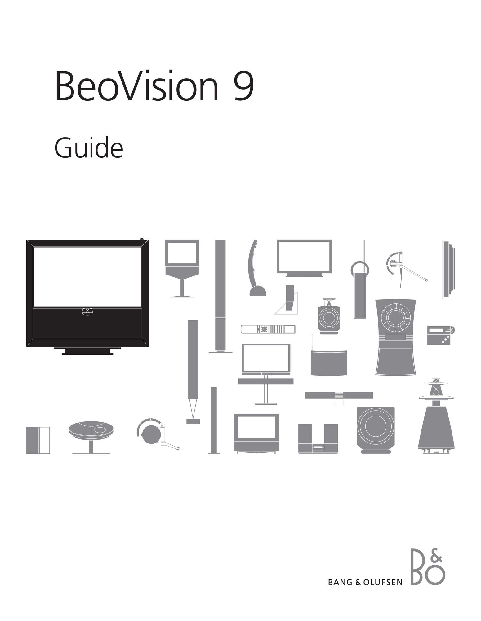 Bang & Olufsen BeoVision 9 Flat Panel Television User Manual