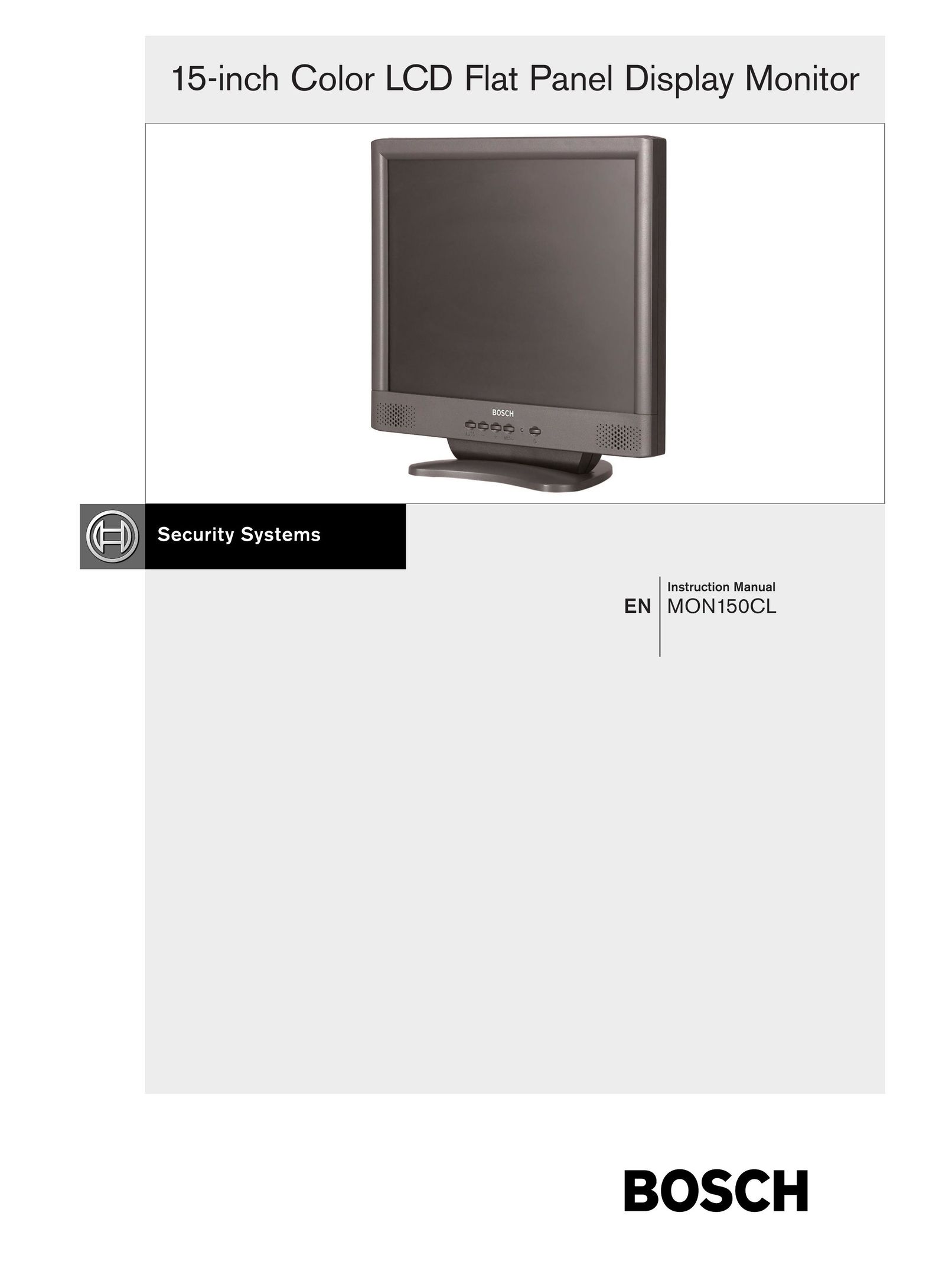 Bosch Appliances MON150CL Flat Panel Television User Manual