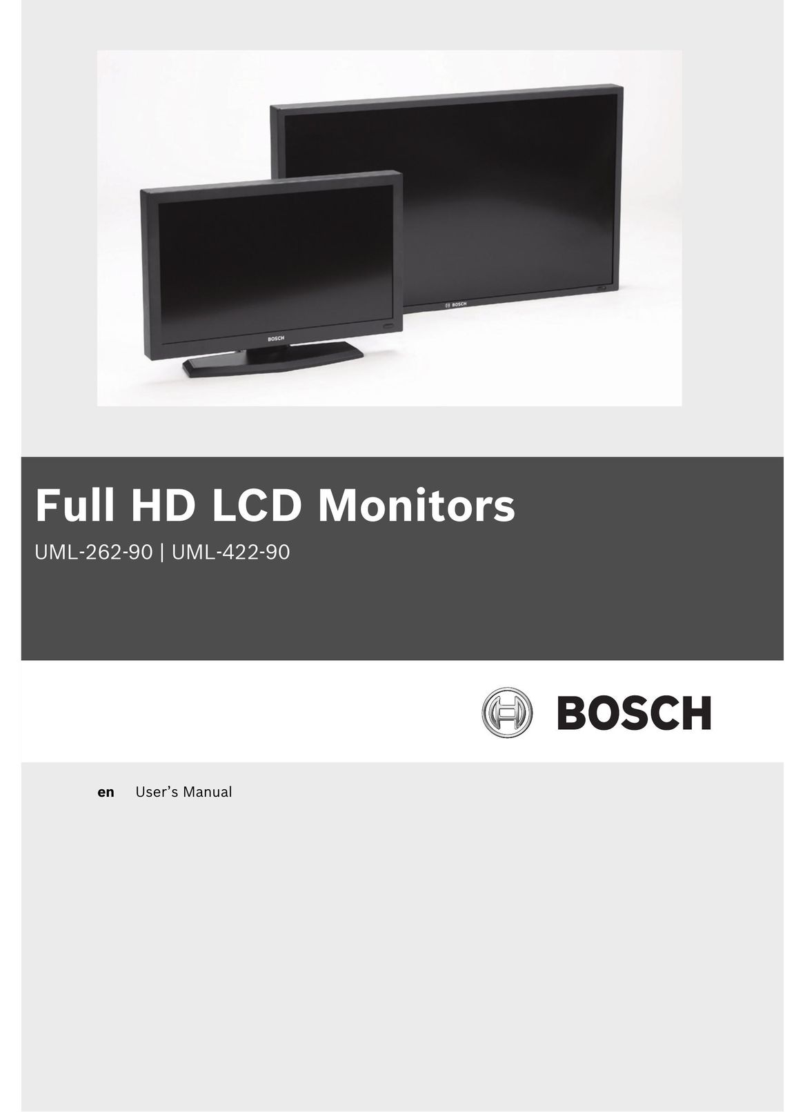 Bosch Appliances UML-262-90 Flat Panel Television User Manual