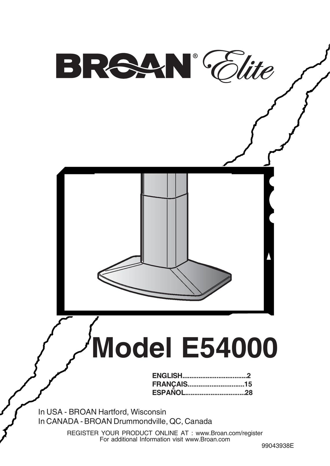 Broan E54000 Flat Panel Television User Manual