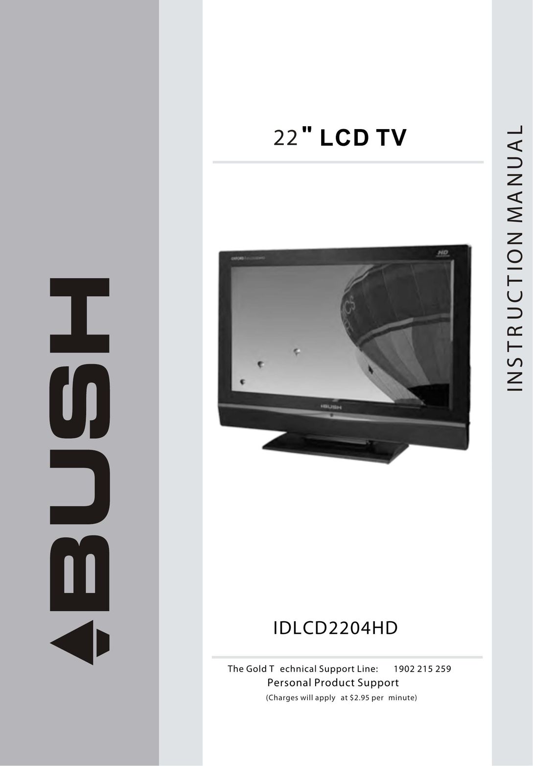 Bush IDLCD2204HD Flat Panel Television User Manual