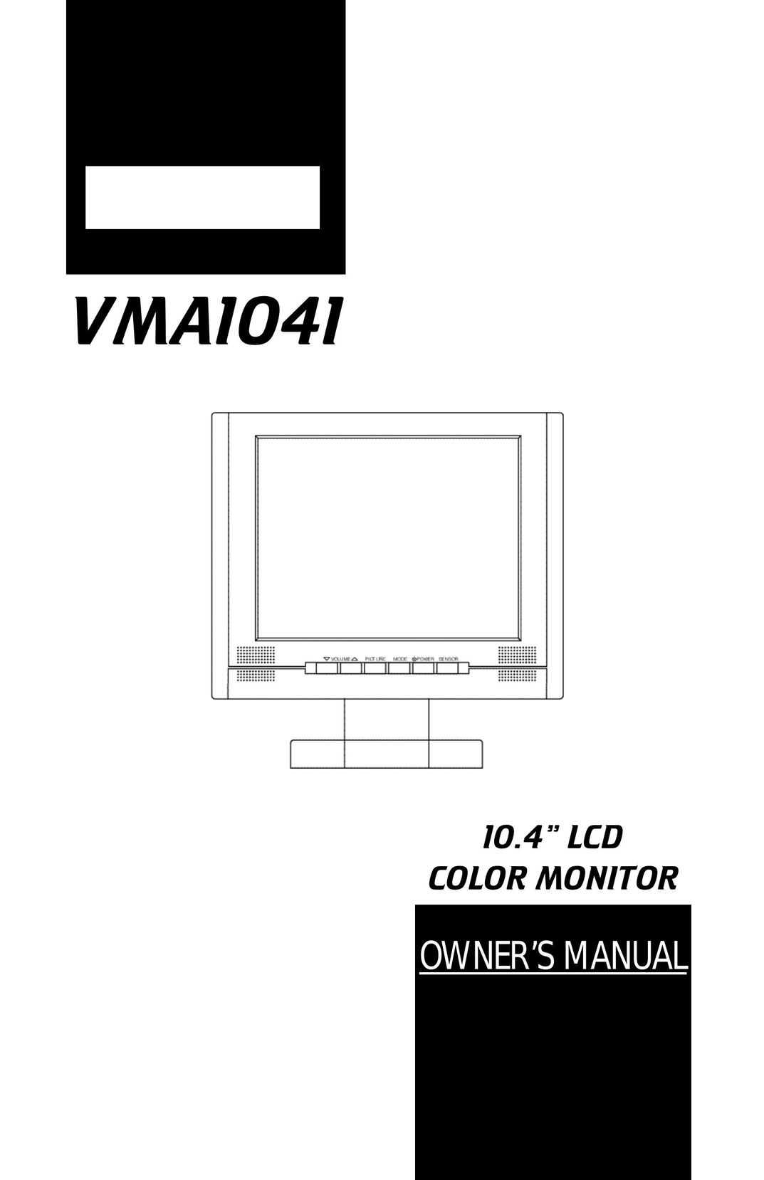 Clarion VMA1041 Flat Panel Television User Manual
