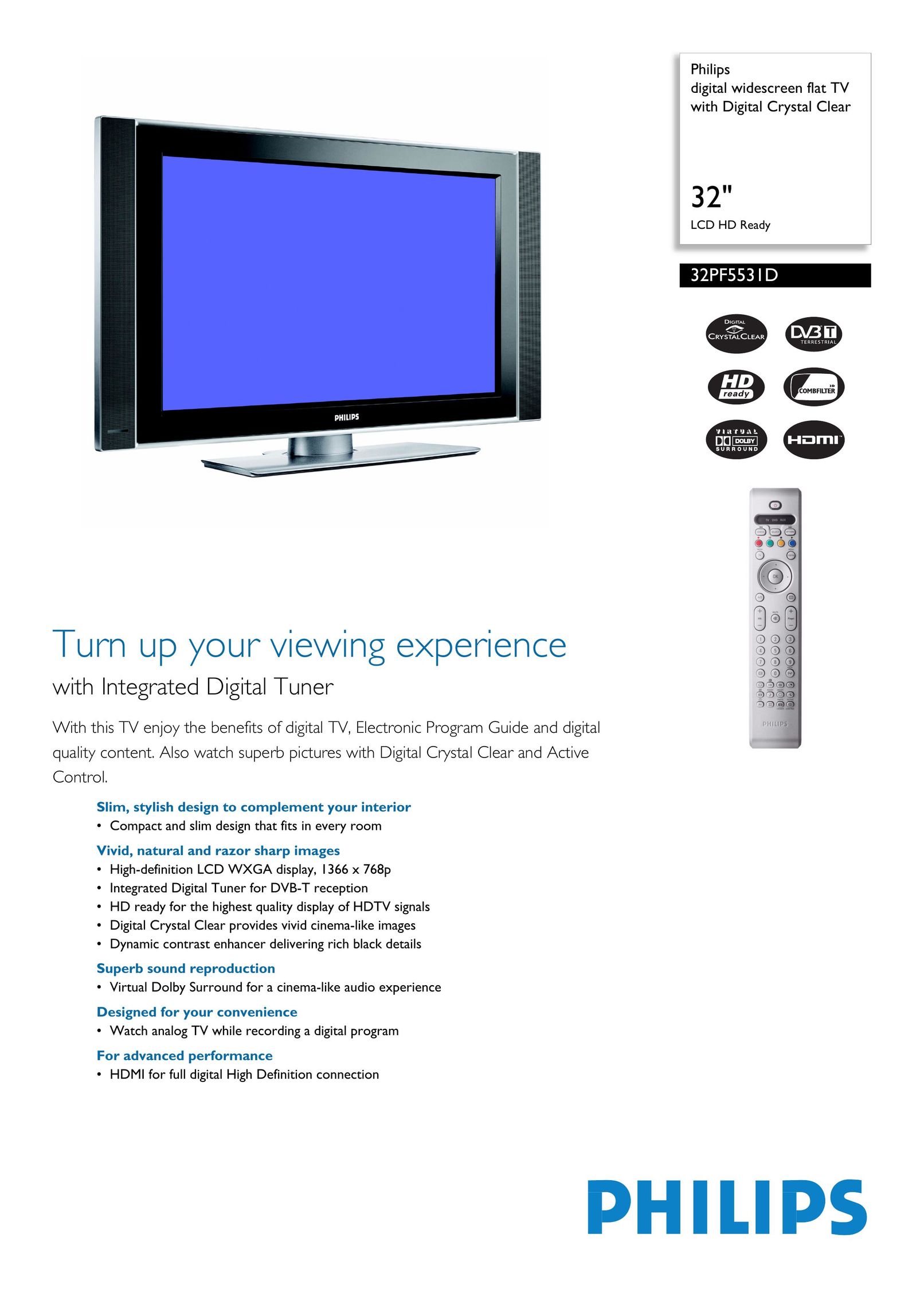 Compaq 32PF5531D Flat Panel Television User Manual
