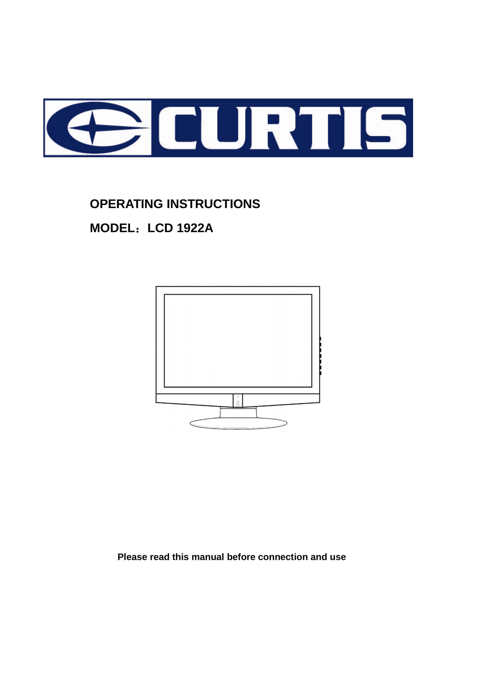 Curtis LCD 1922A Flat Panel Television User Manual
