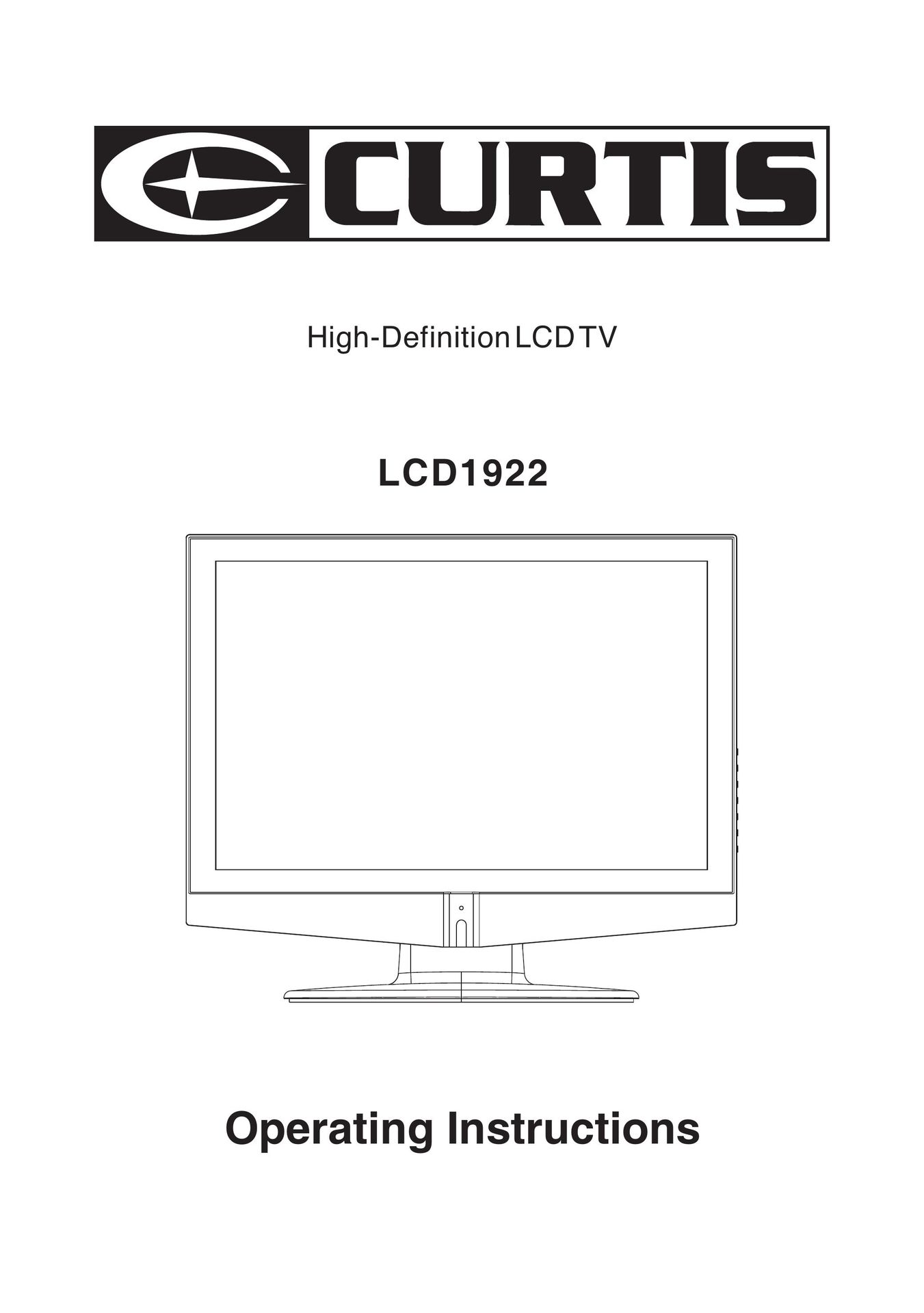 Curtis LCD1922 Flat Panel Television User Manual
