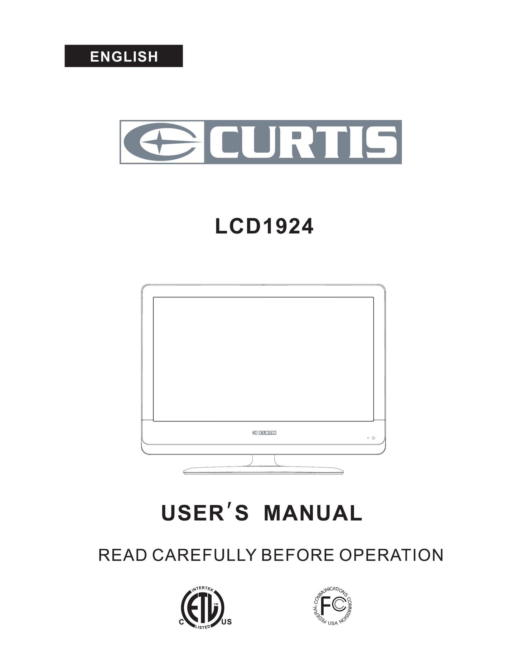 Curtis LCD1924 Flat Panel Television User Manual