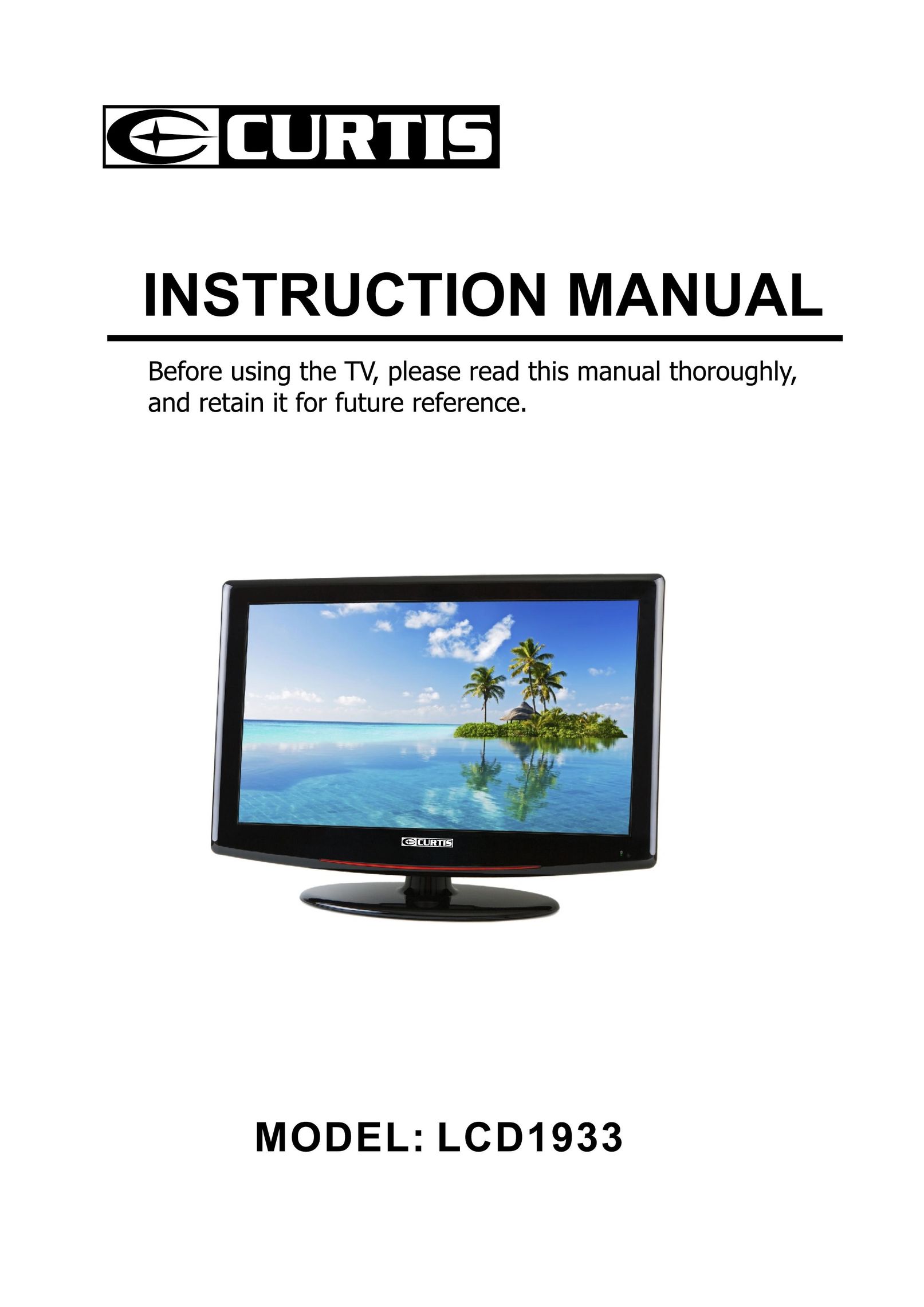 Curtis LCD1933 Flat Panel Television User Manual