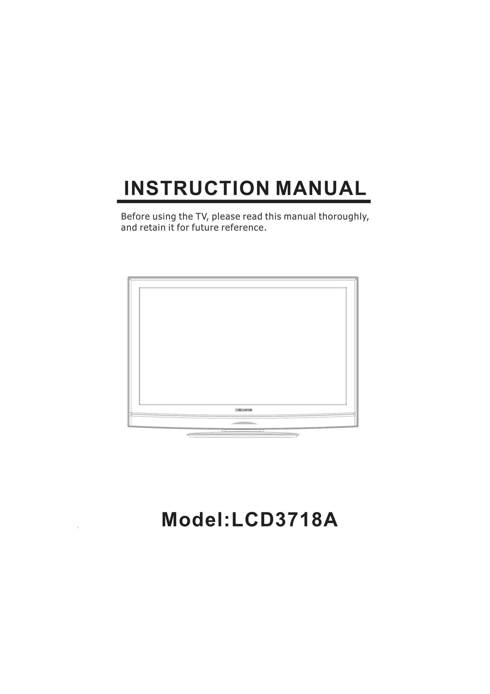 Curtis LCD3718A Flat Panel Television User Manual