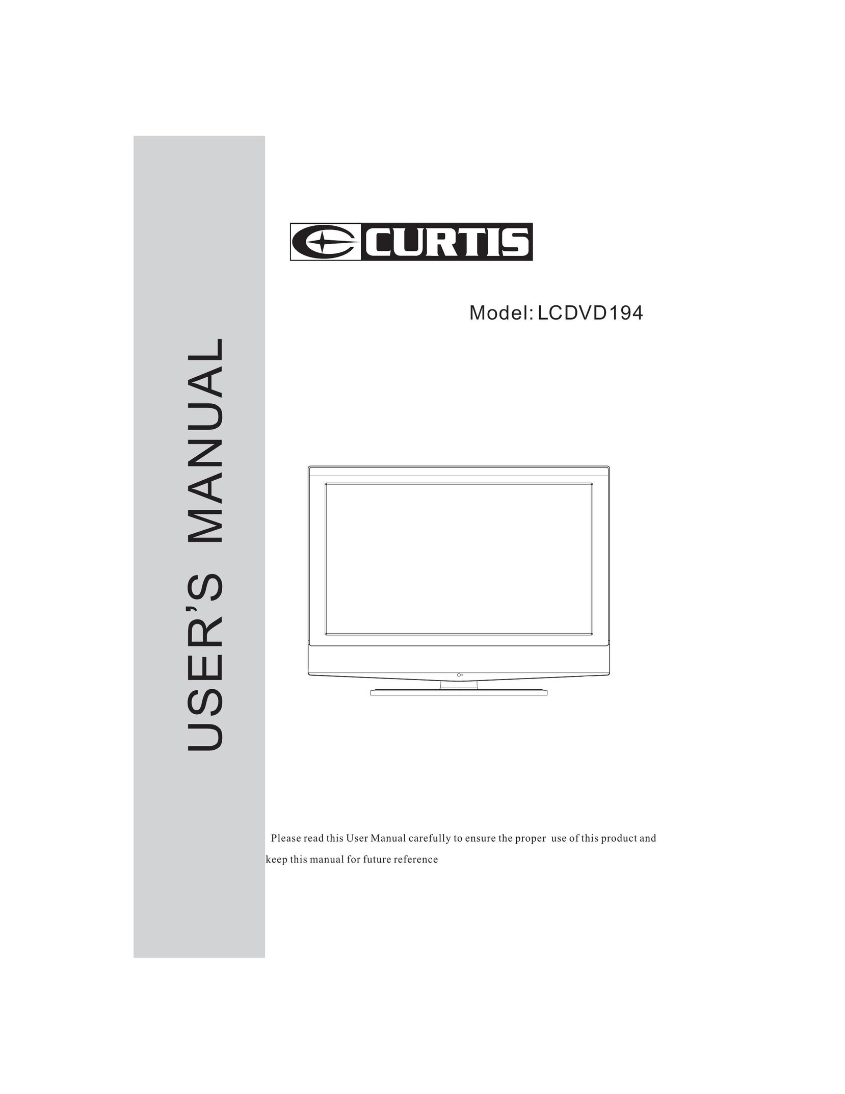 Curtis LCDVD194 Flat Panel Television User Manual