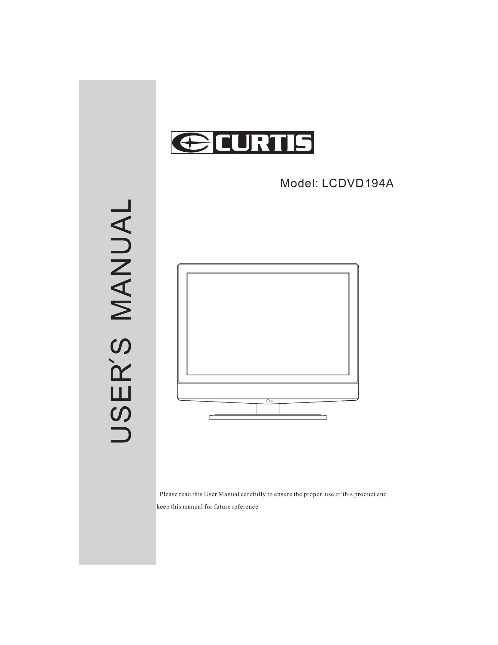 Curtis LCDVD194A Flat Panel Television User Manual