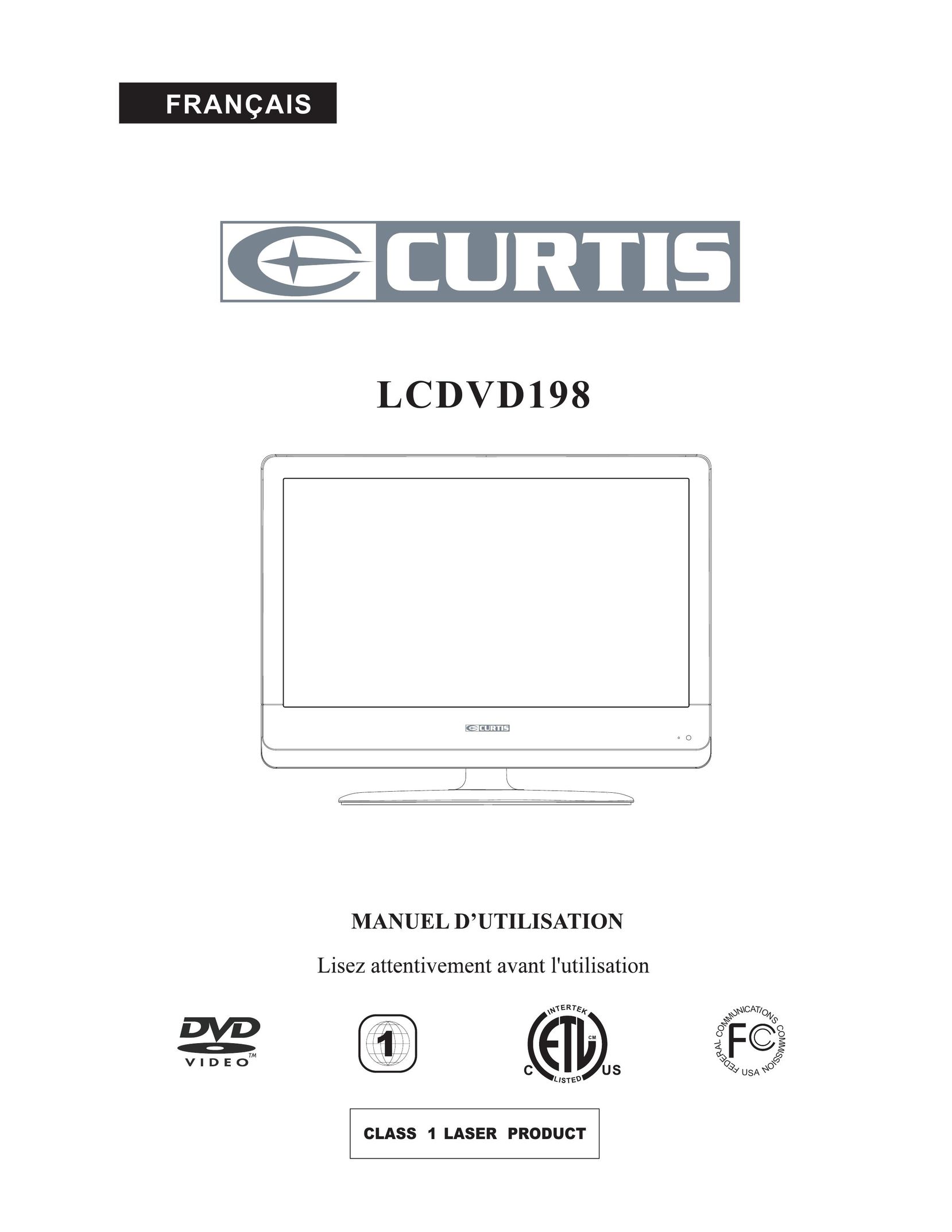 Curtis LCDVD198 Flat Panel Television User Manual