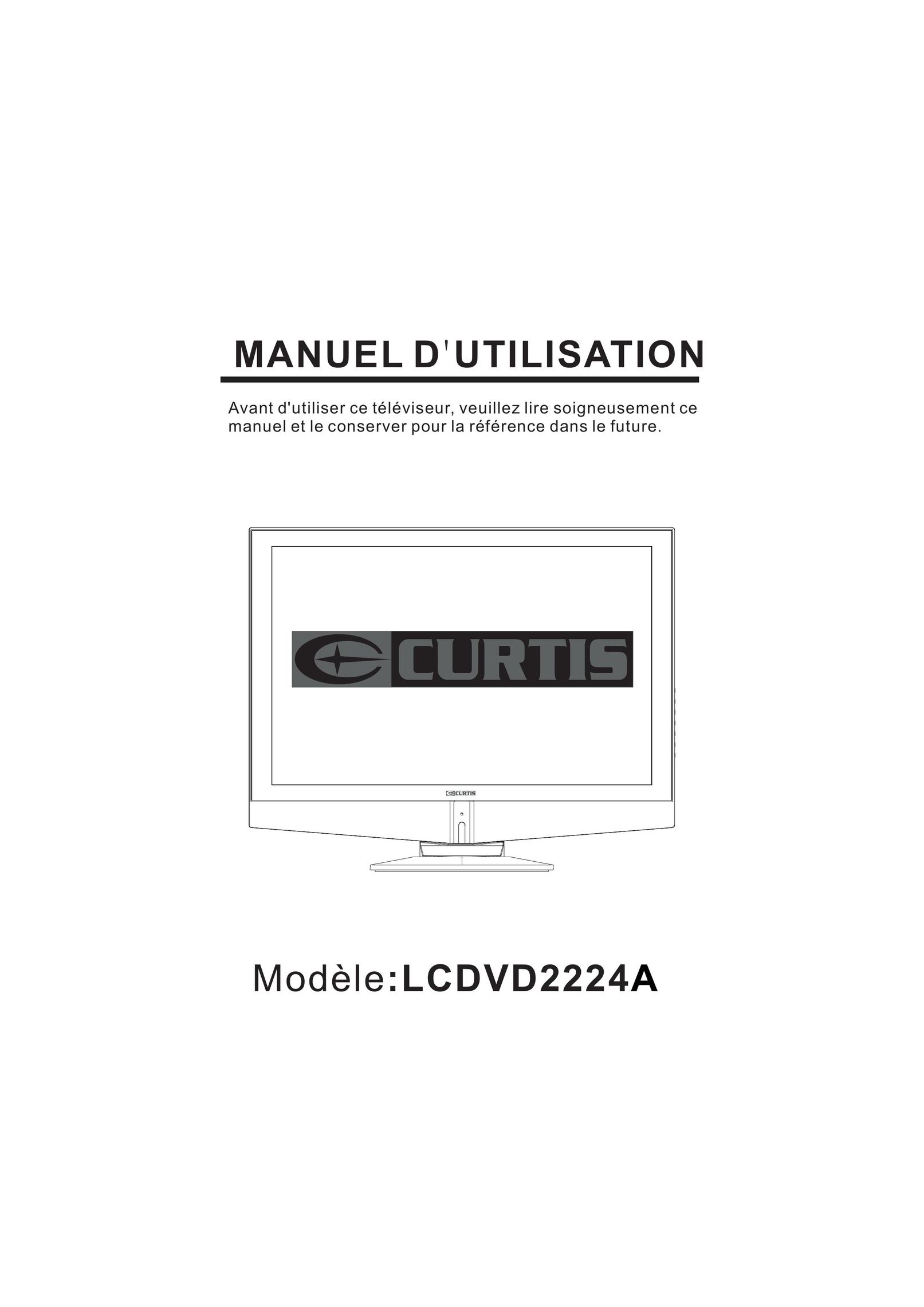 Curtis LCDVD2224A Flat Panel Television User Manual