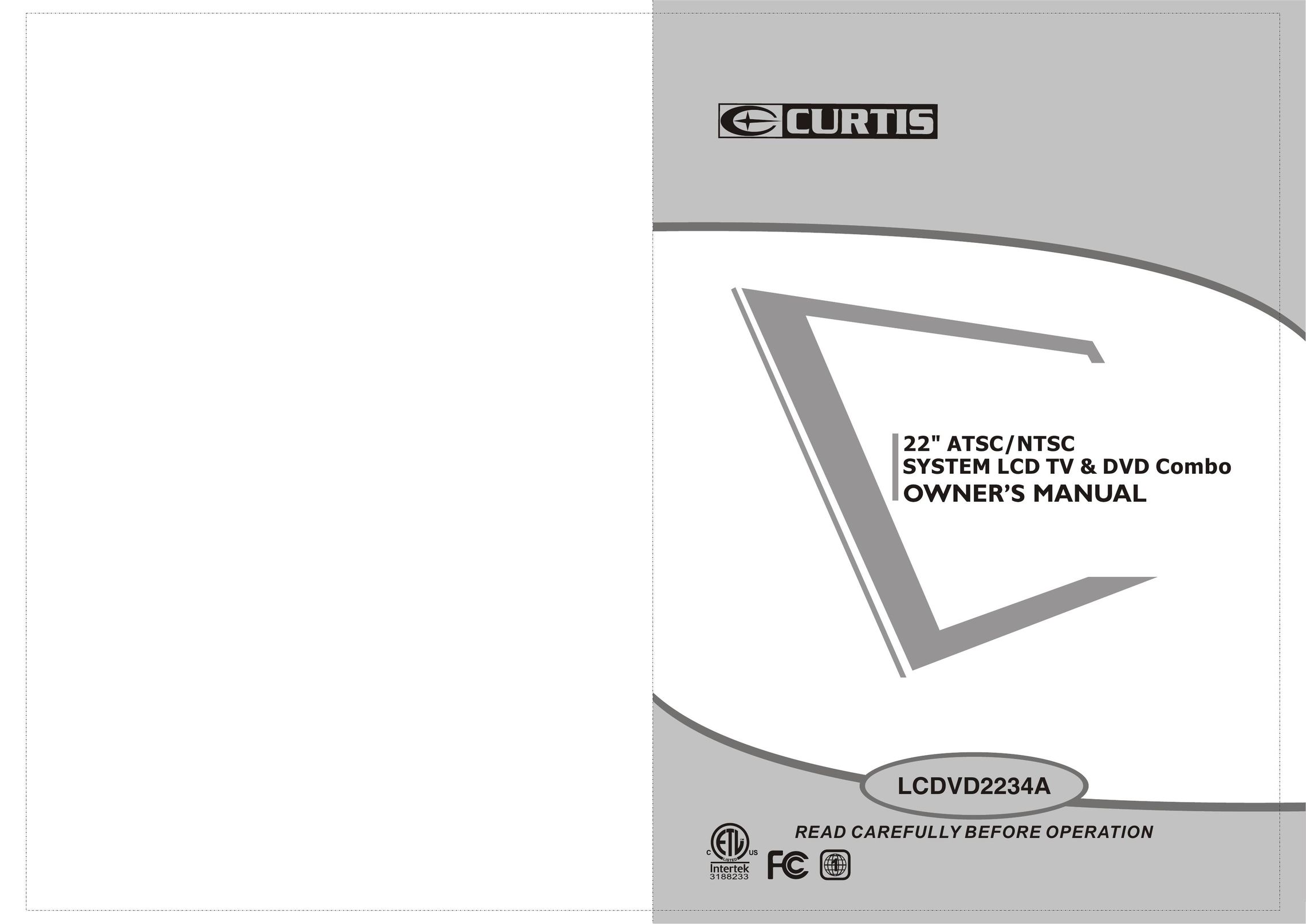 Curtis LCDVD2234A Flat Panel Television User Manual