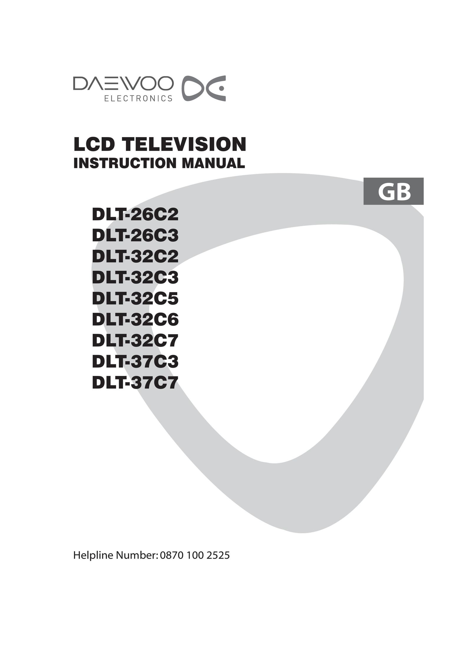 Daewoo DLT-37C7 Flat Panel Television User Manual