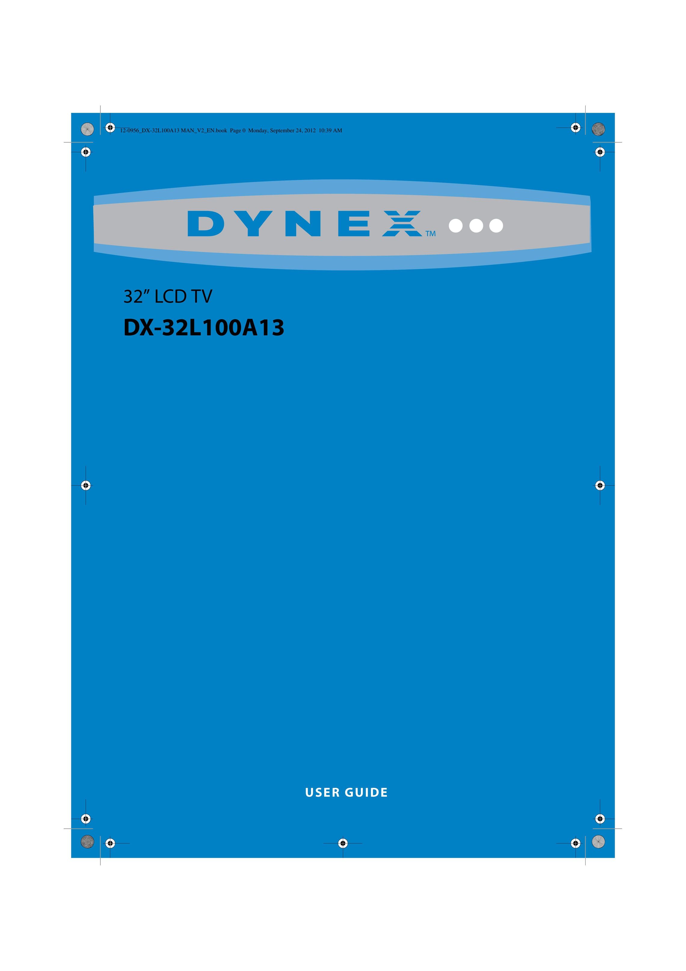 Dynex DX-32L100A13 Flat Panel Television User Manual