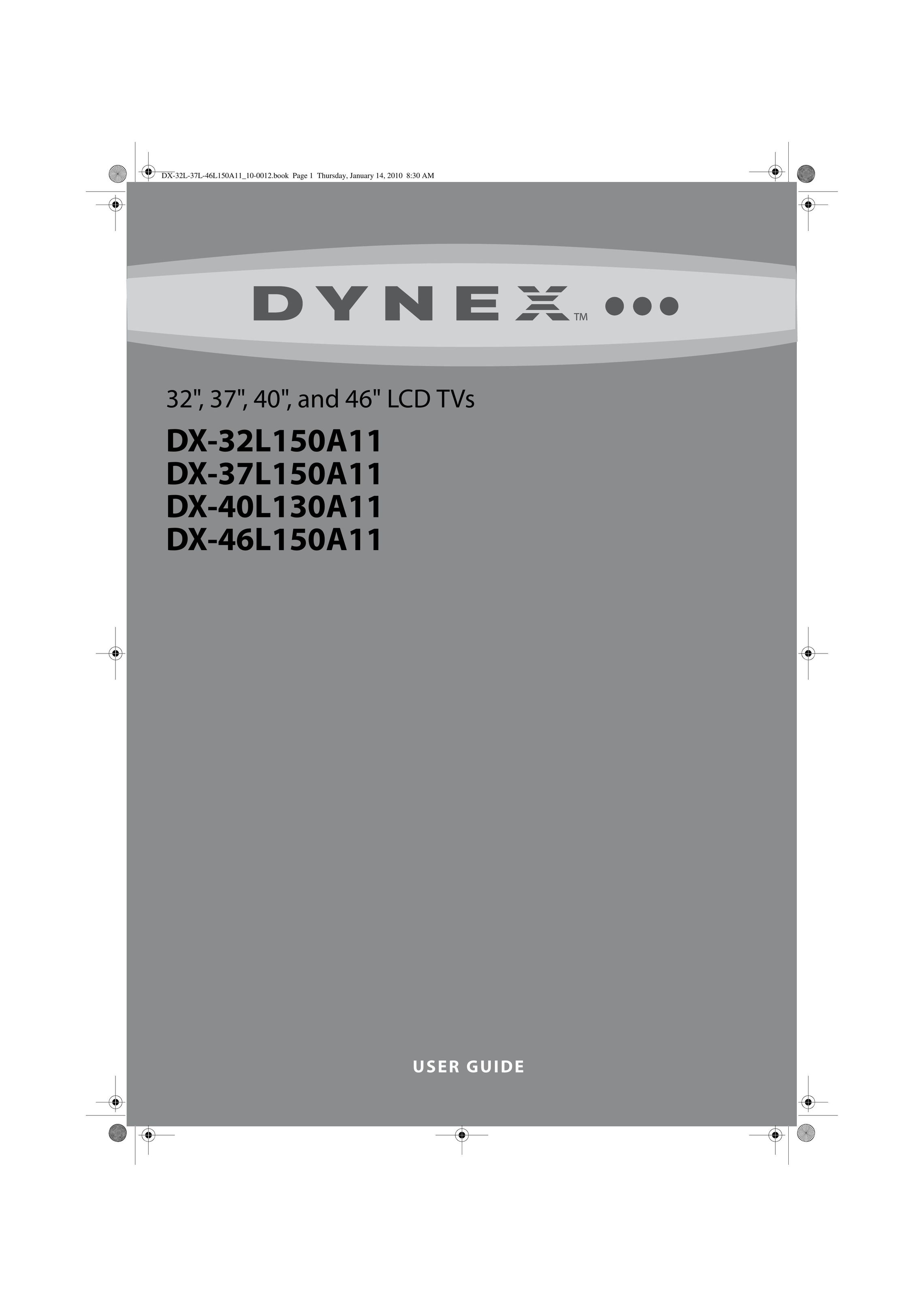 Dynex DX-40L130A11 Flat Panel Television User Manual
