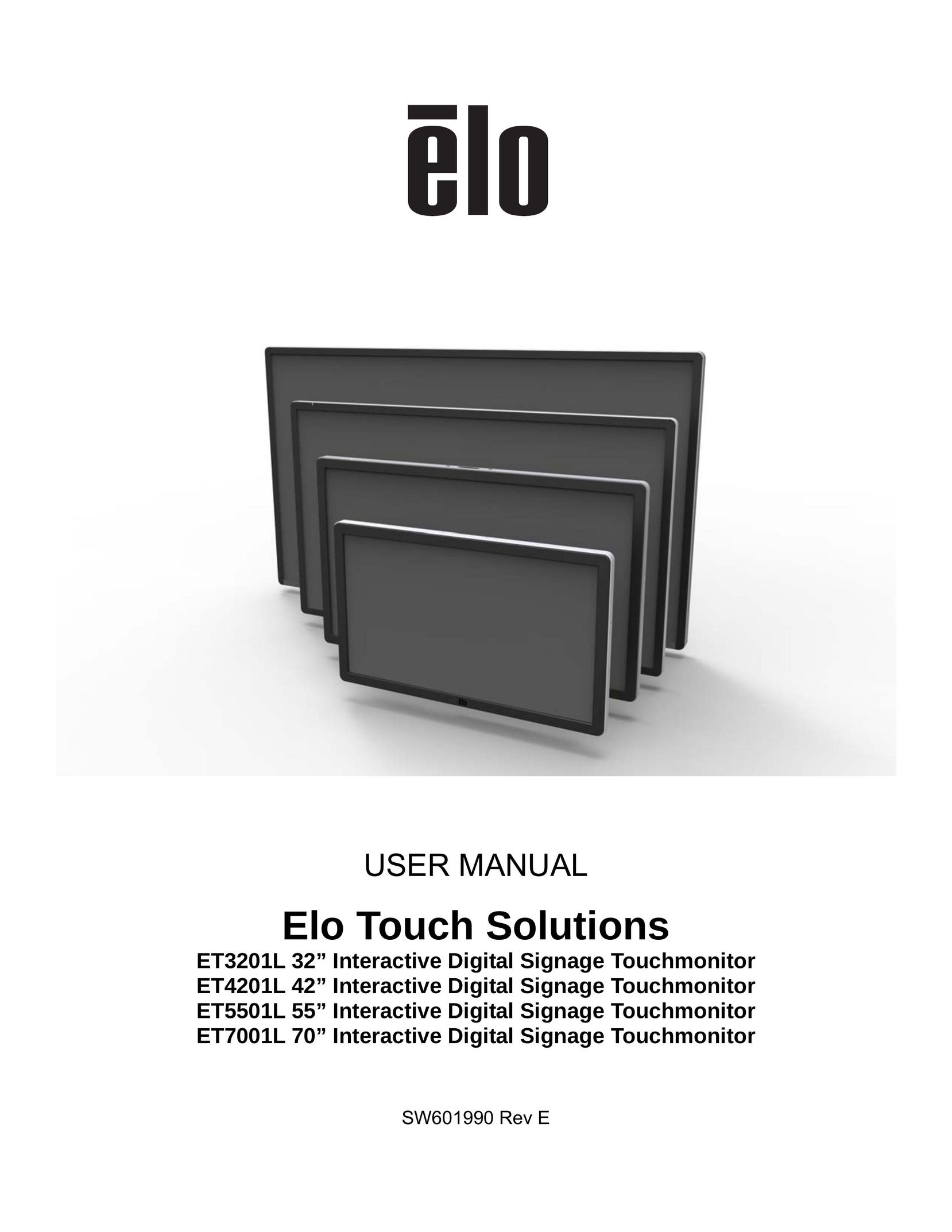 Elo TouchSystems ET5501L Flat Panel Television User Manual