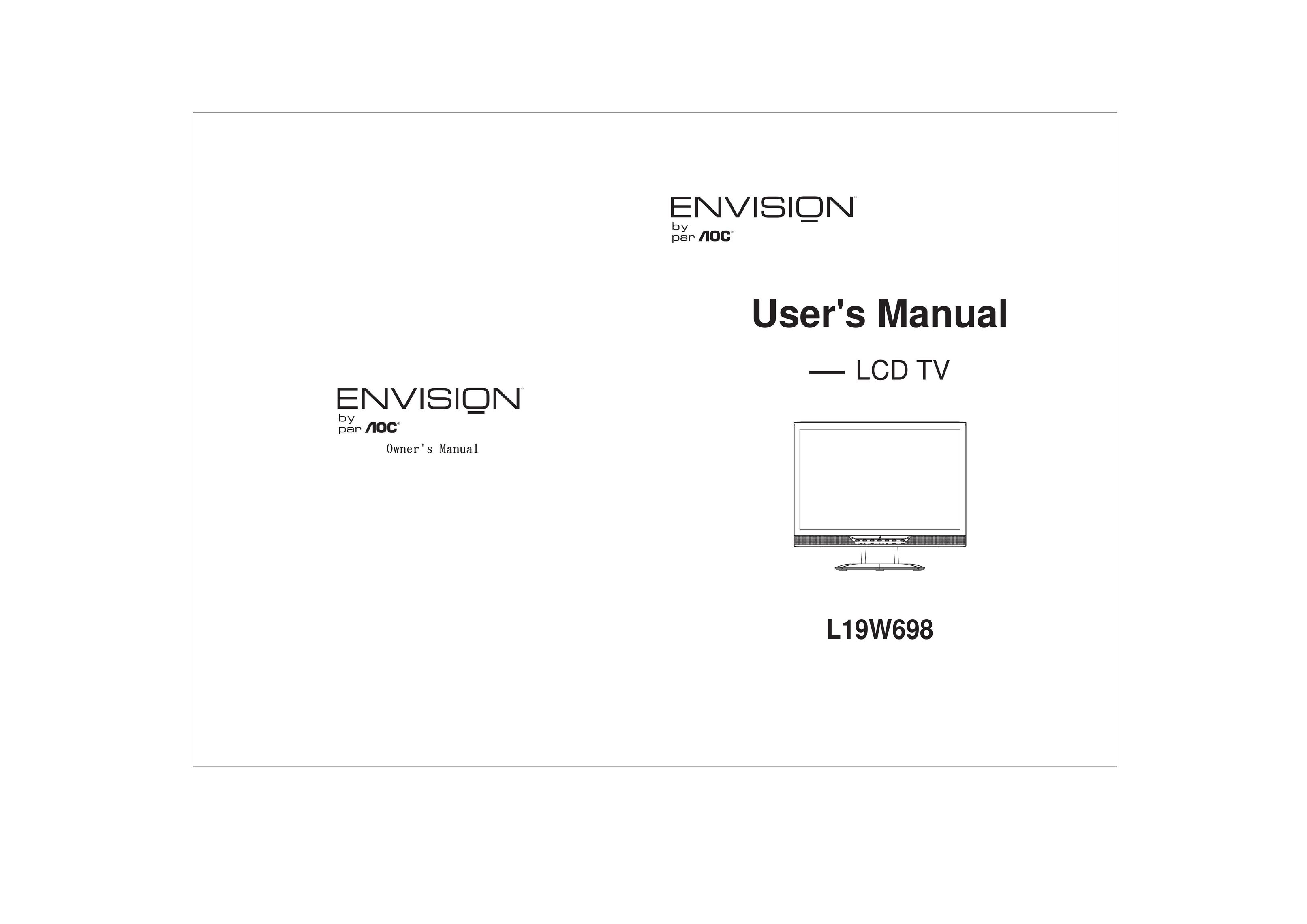 Envision Peripherals L19W698 Flat Panel Television User Manual