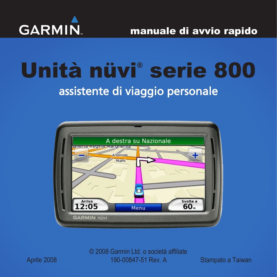 Garmin 800 Flat Panel Television User Manual