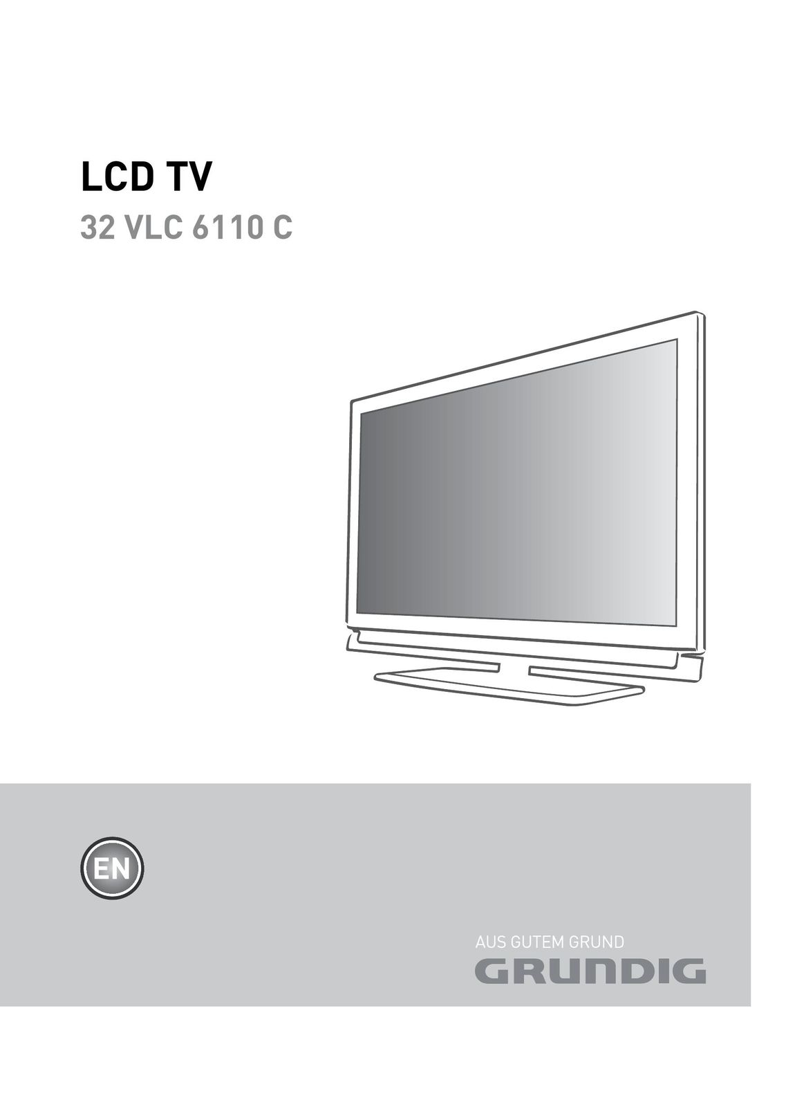 Grundig 32 VLC 6110 C Flat Panel Television User Manual