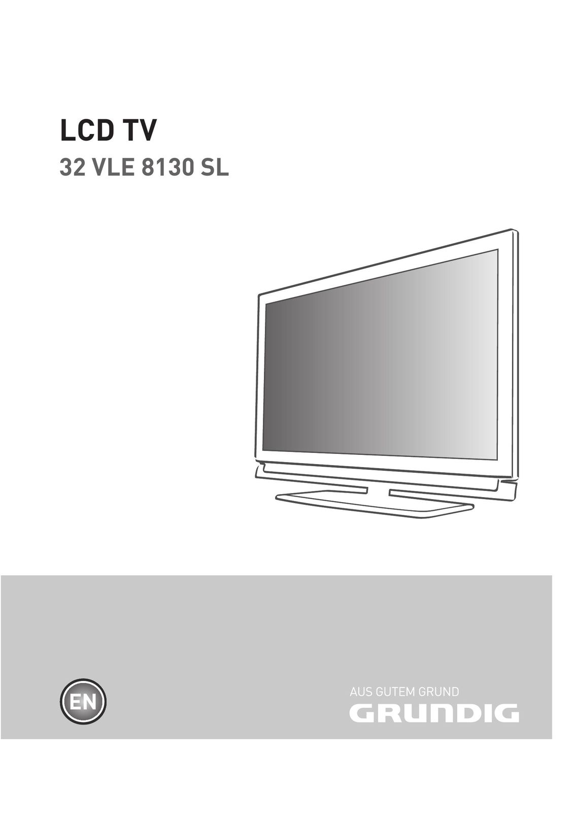 Grundig 32 VLD 8130 SL Flat Panel Television User Manual