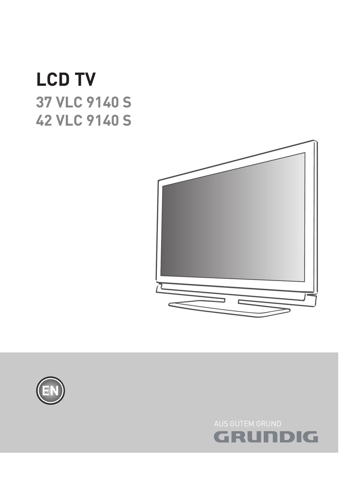 Grundig 37 VLC 9140 S Flat Panel Television User Manual