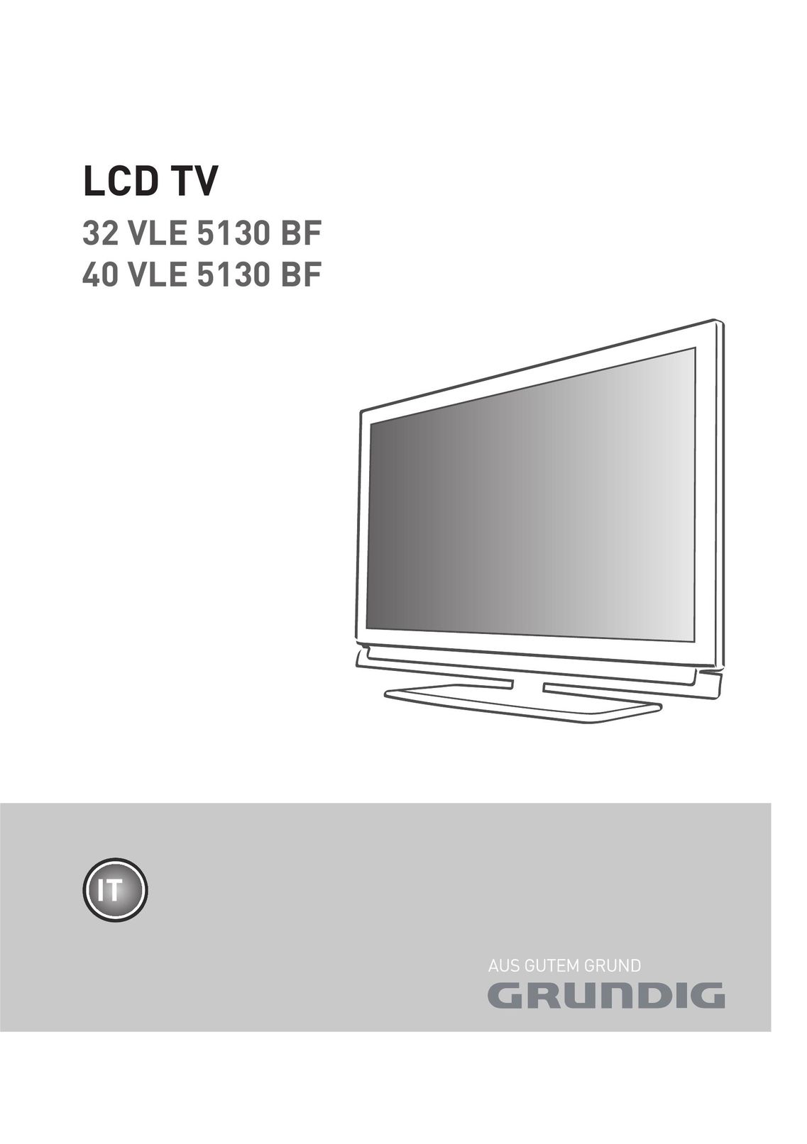 Grundig 40 VLE 4130 BF Flat Panel Television User Manual