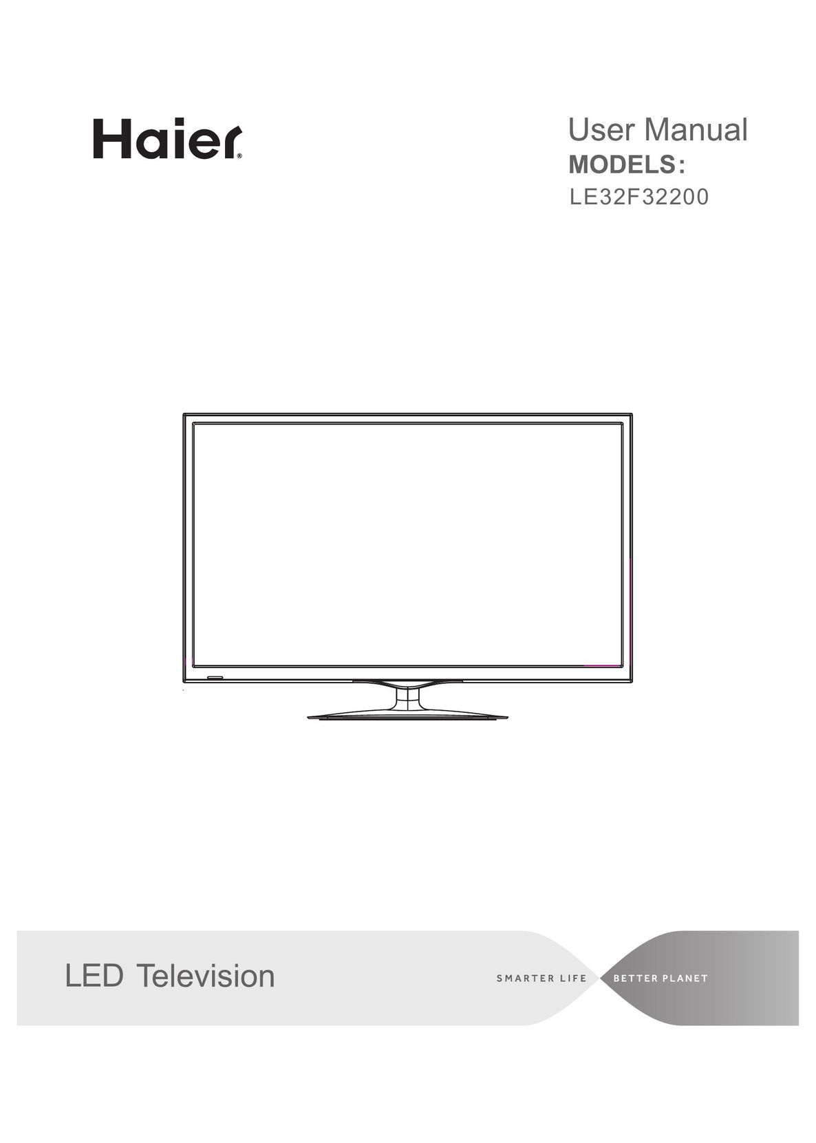Haier Haier LED Television Flat Panel Television User Manual