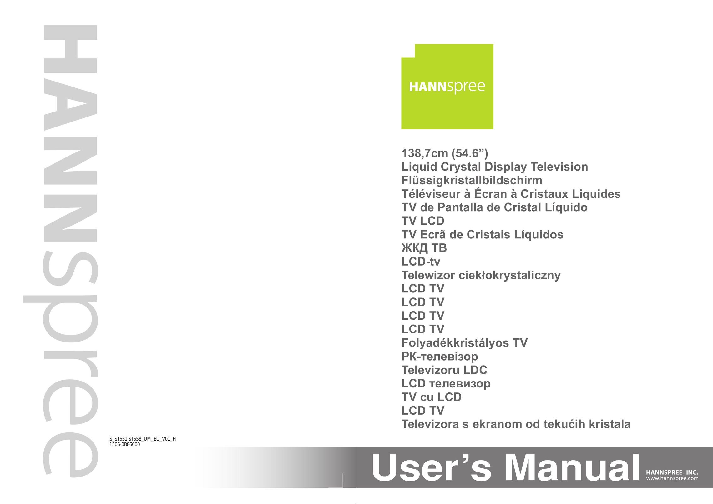 HANNspree 1506-0B86000 Flat Panel Television User Manual