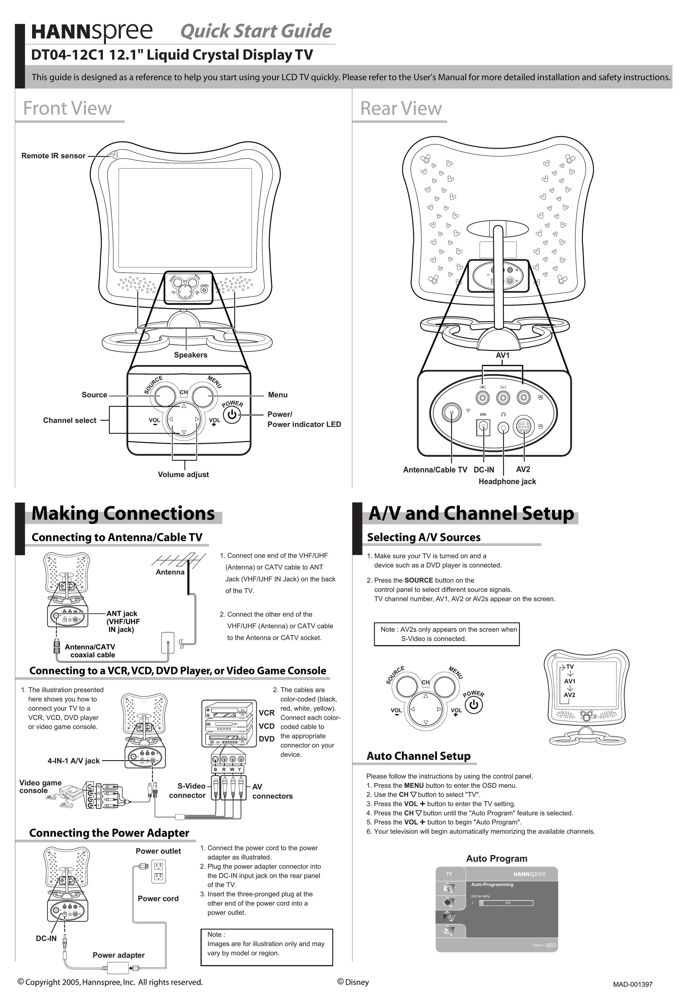 HANNspree DT04-12C1 Flat Panel Television User Manual