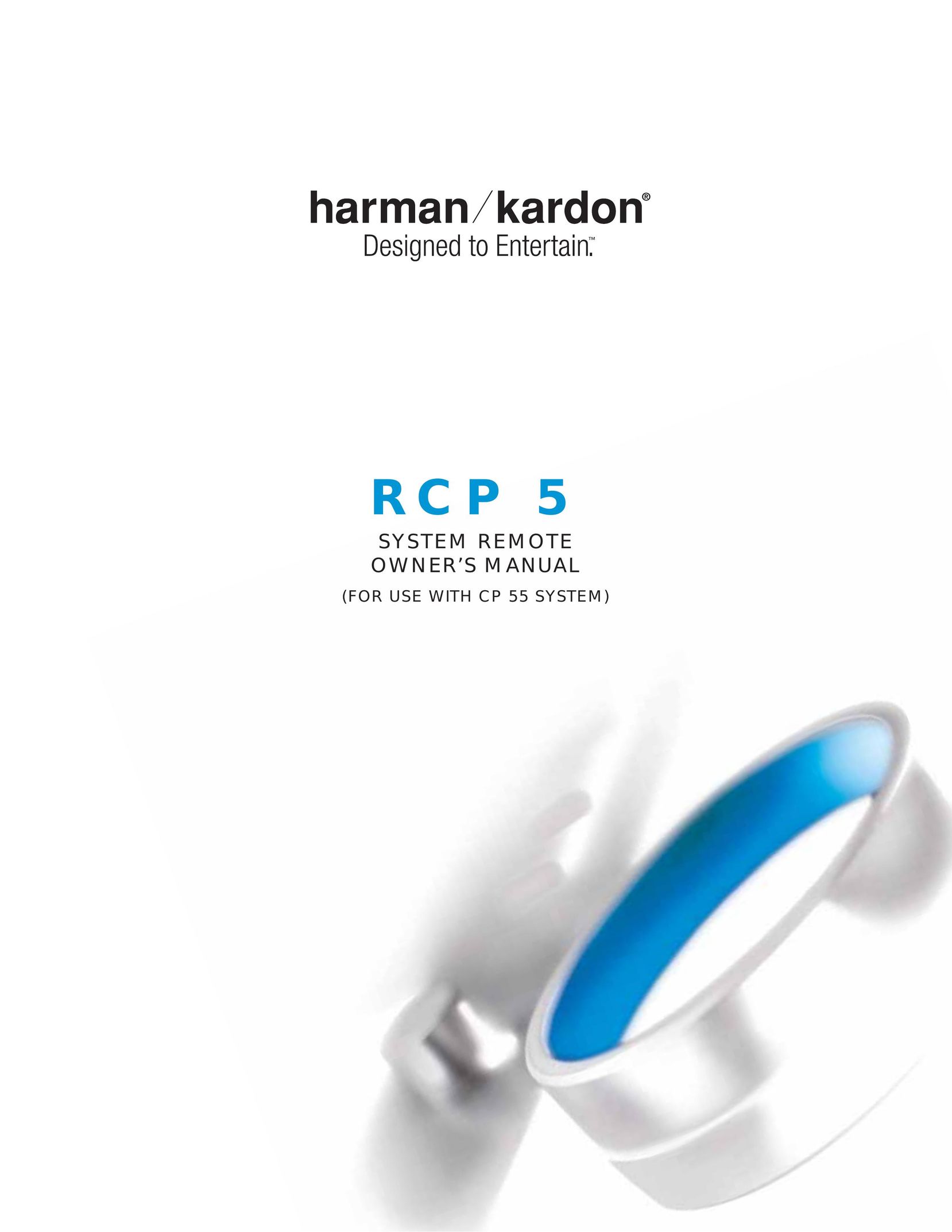 Harman-Kardon RCP 5 Flat Panel Television User Manual