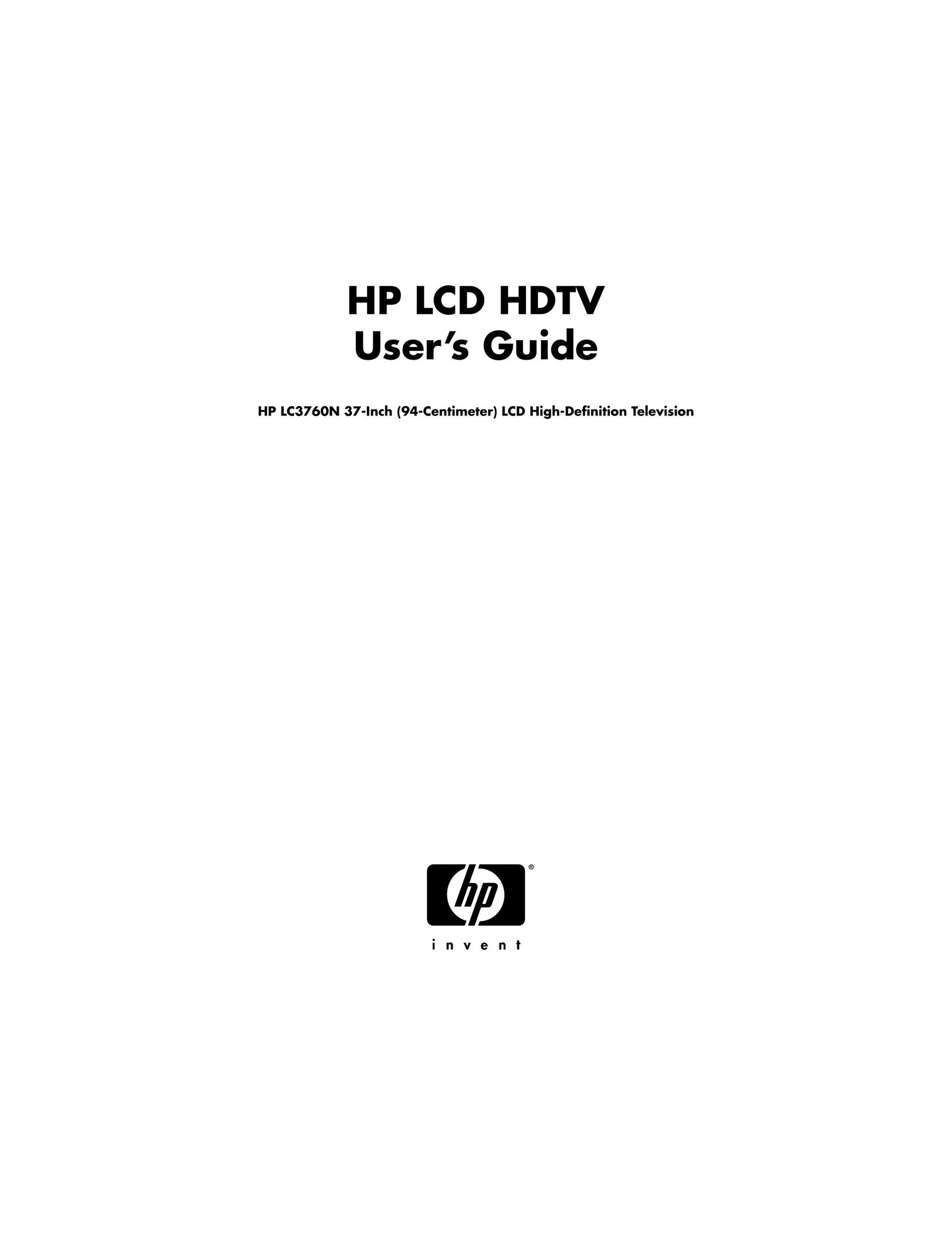 HP (Hewlett-Packard) LC3760N Flat Panel Television User Manual