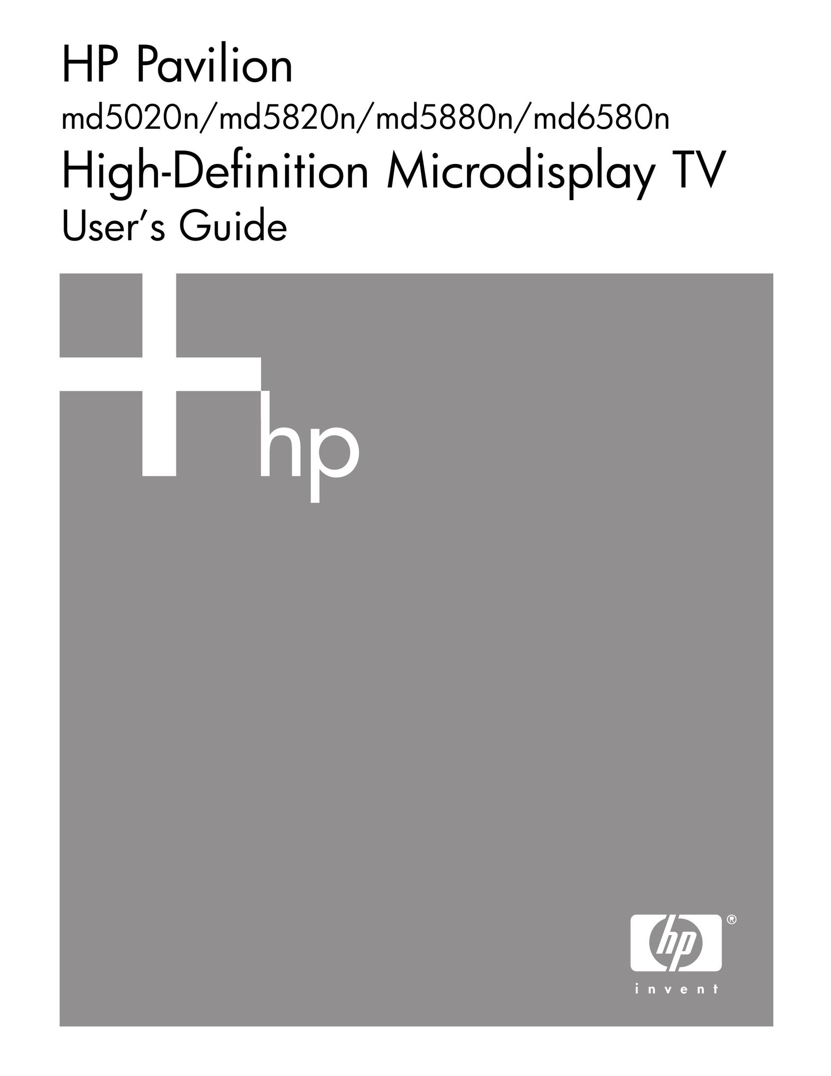 HP (Hewlett-Packard) md5820n Flat Panel Television User Manual
